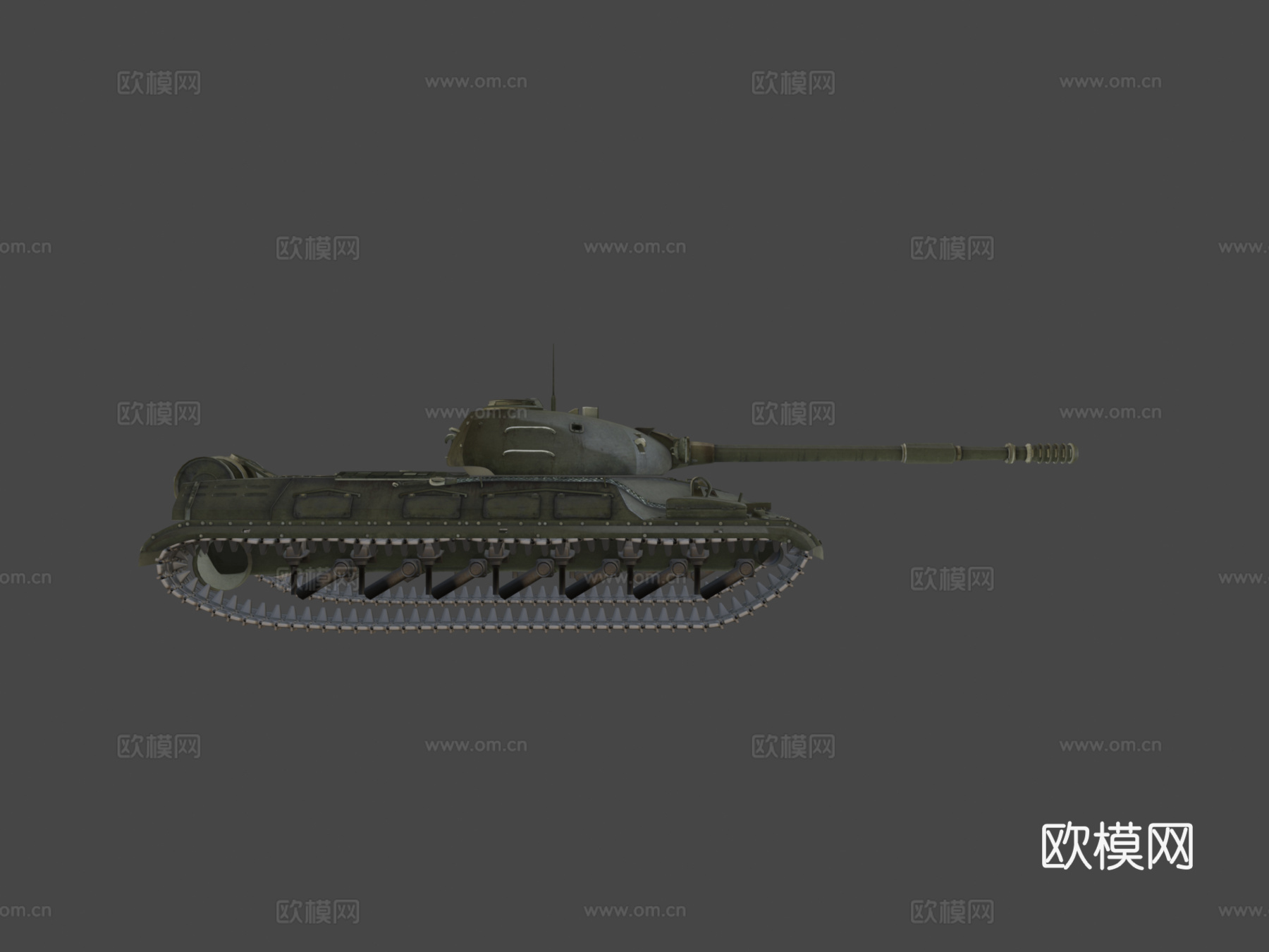 坦克T10M3d模型下载（渲染图6）