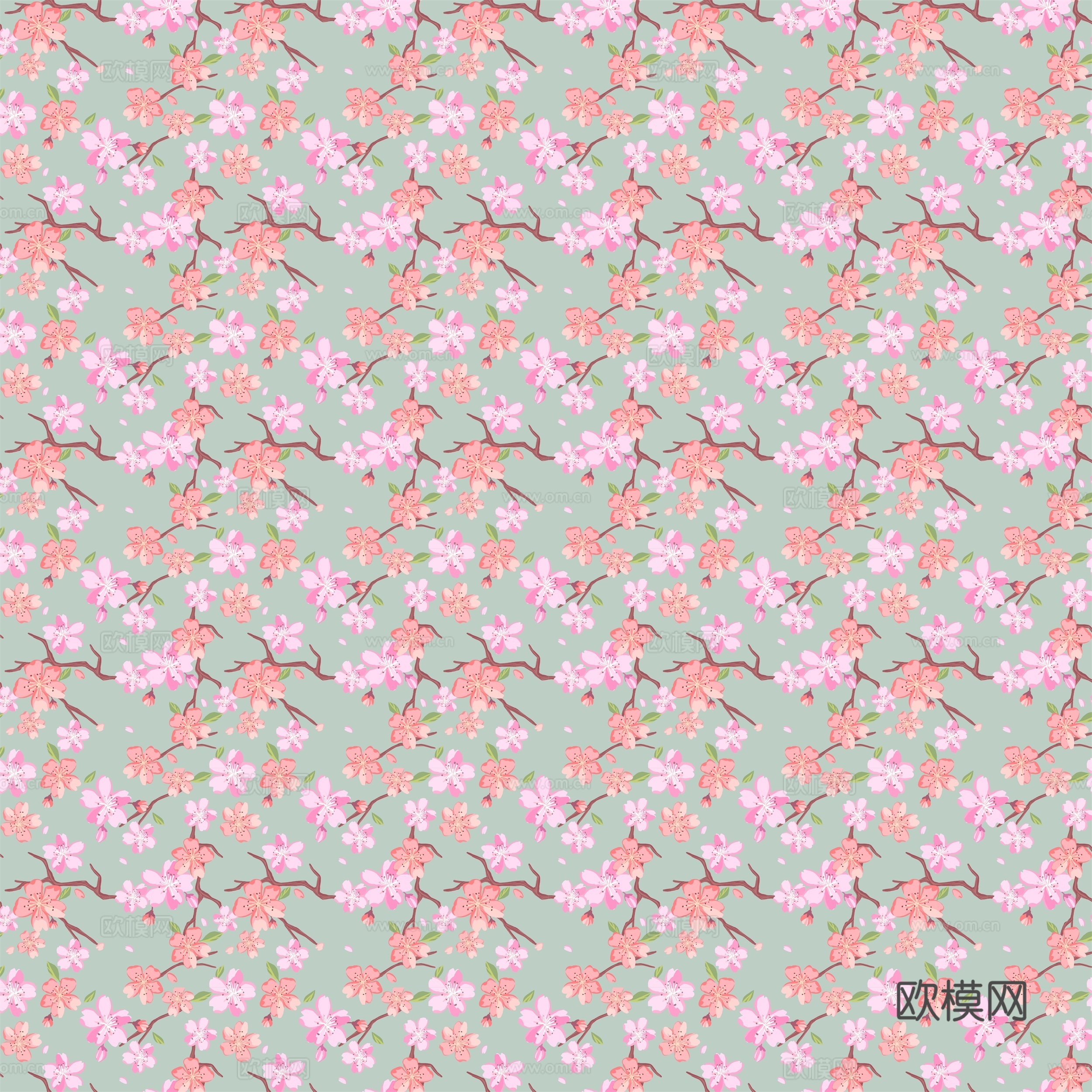 时尚植物图案纹理肌理15