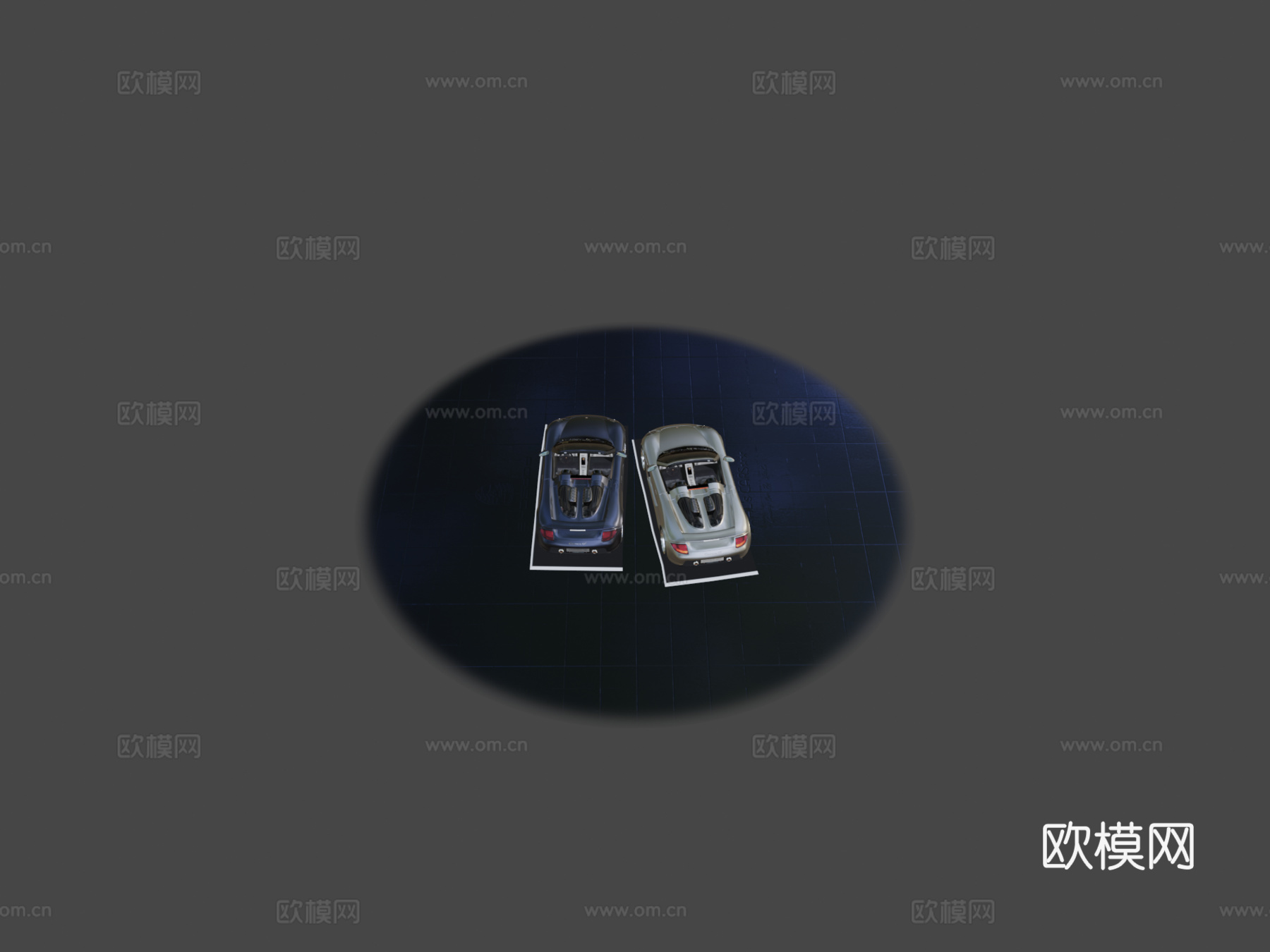 保时捷Carrera GT概念车20003d模型下载（渲染图1）