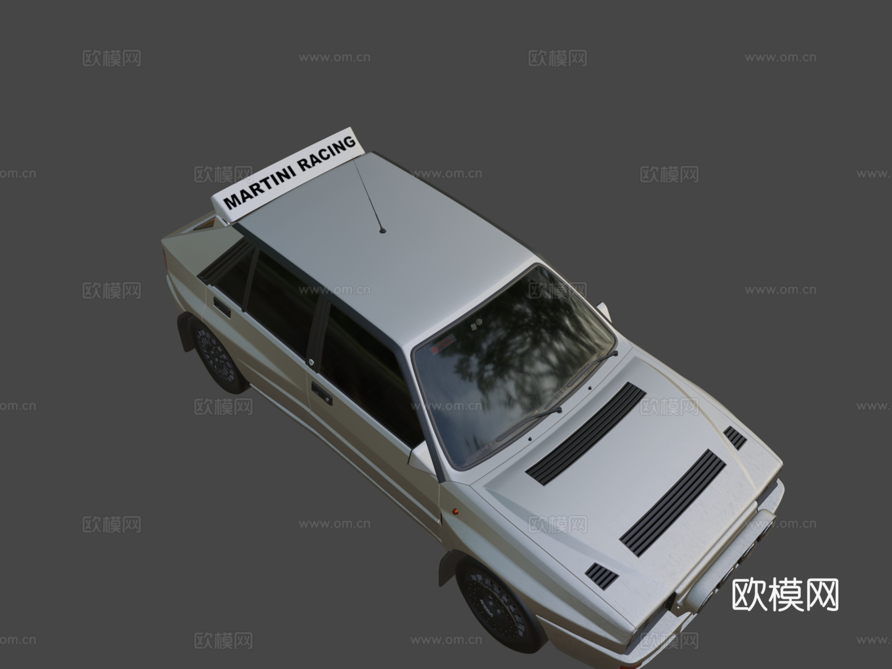 蓝旗亚Delta HF Integrale evo 23d模型下载（渲染图8）