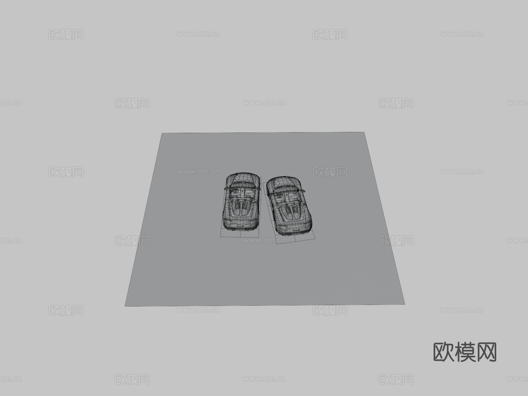 保时捷Carrera GT概念车20003d模型下载（渲染图3）