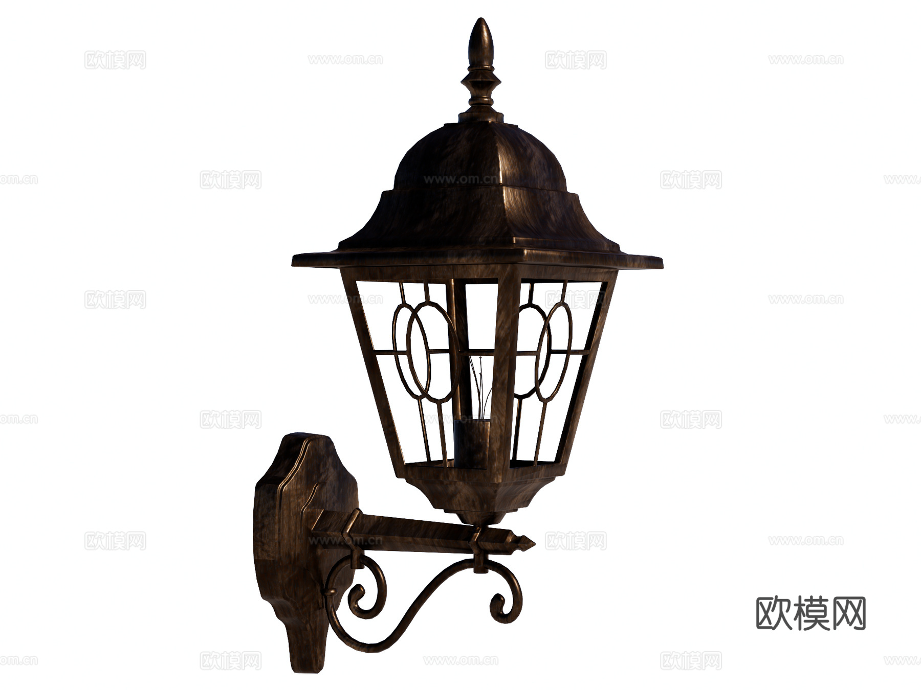 壁灯 装饰壁灯 金属壁灯 户外壁灯su模型