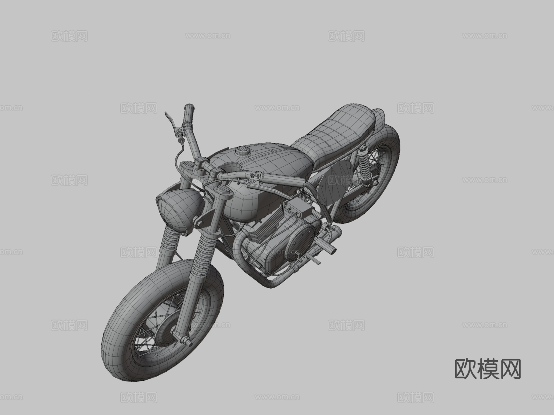 摩托车  定制自行车 JAWA3d模型