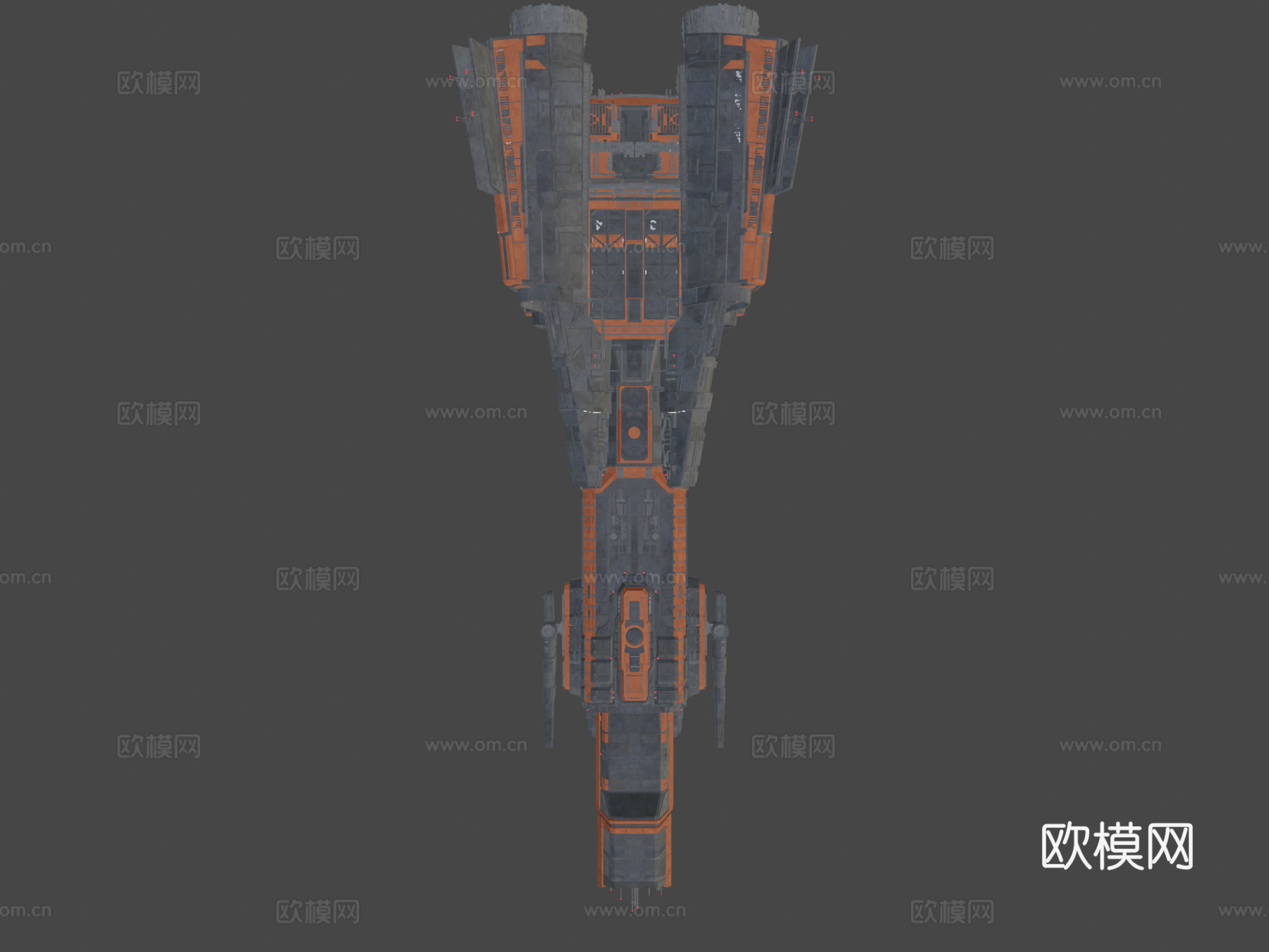 火星国会共和国海军唐纳哲号3d模型下载（渲染图7）