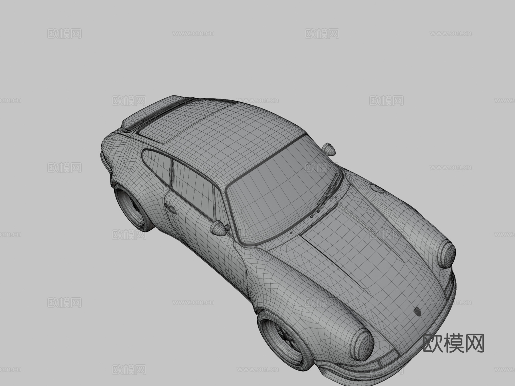 保时捷Singer 911 Turbo3d模型下载（渲染图3）