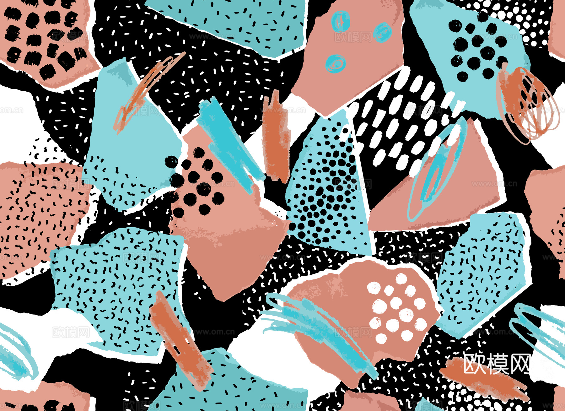 复古民族风花纹图案纹理2