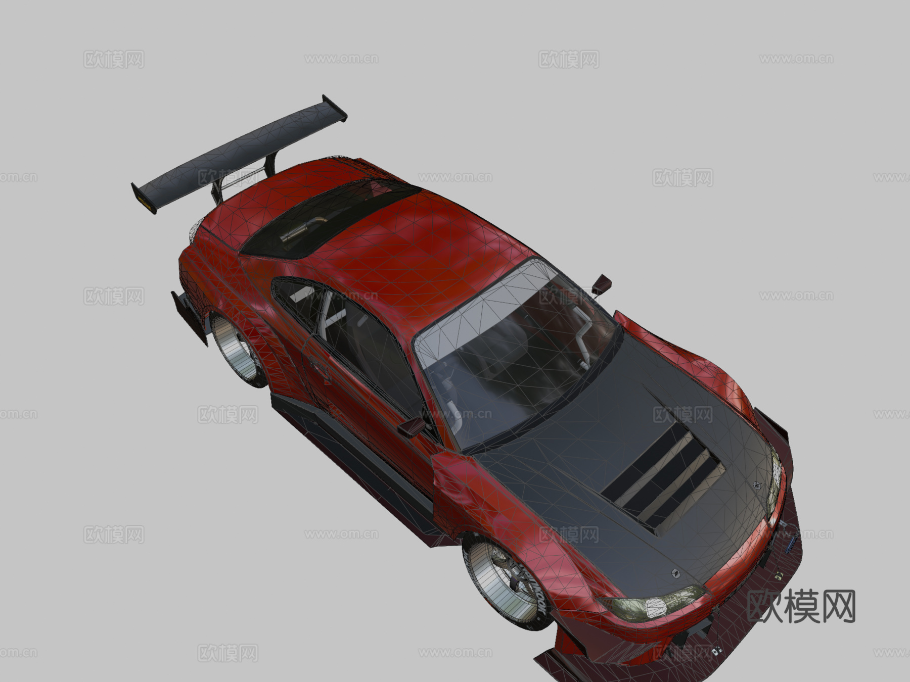 日产Silvia S15定制版3d模型下载（渲染图2）