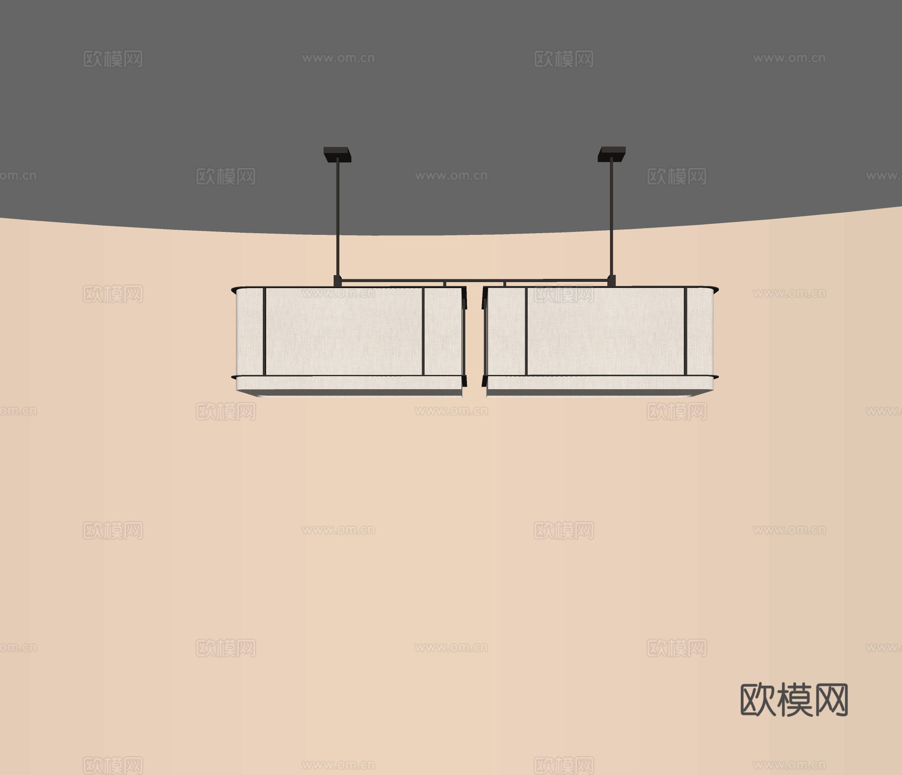 现代餐厅吊灯 长条吊灯 吧台吊灯 复古吊灯 艺术吊灯su模型