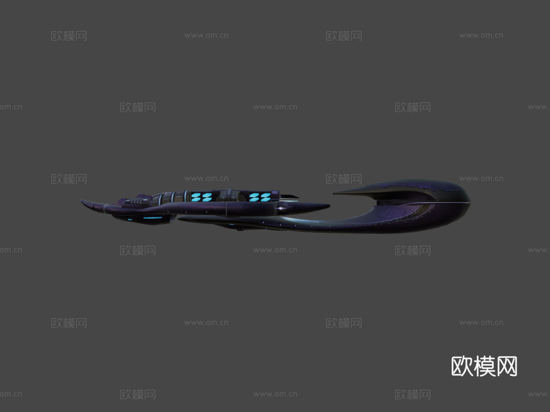 星盟CAS级突击航母3d模型下载（渲染图6）