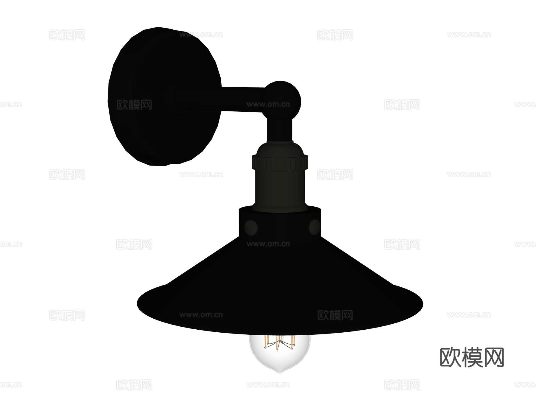 壁灯 装饰壁灯 金属壁灯 户外壁灯su模型