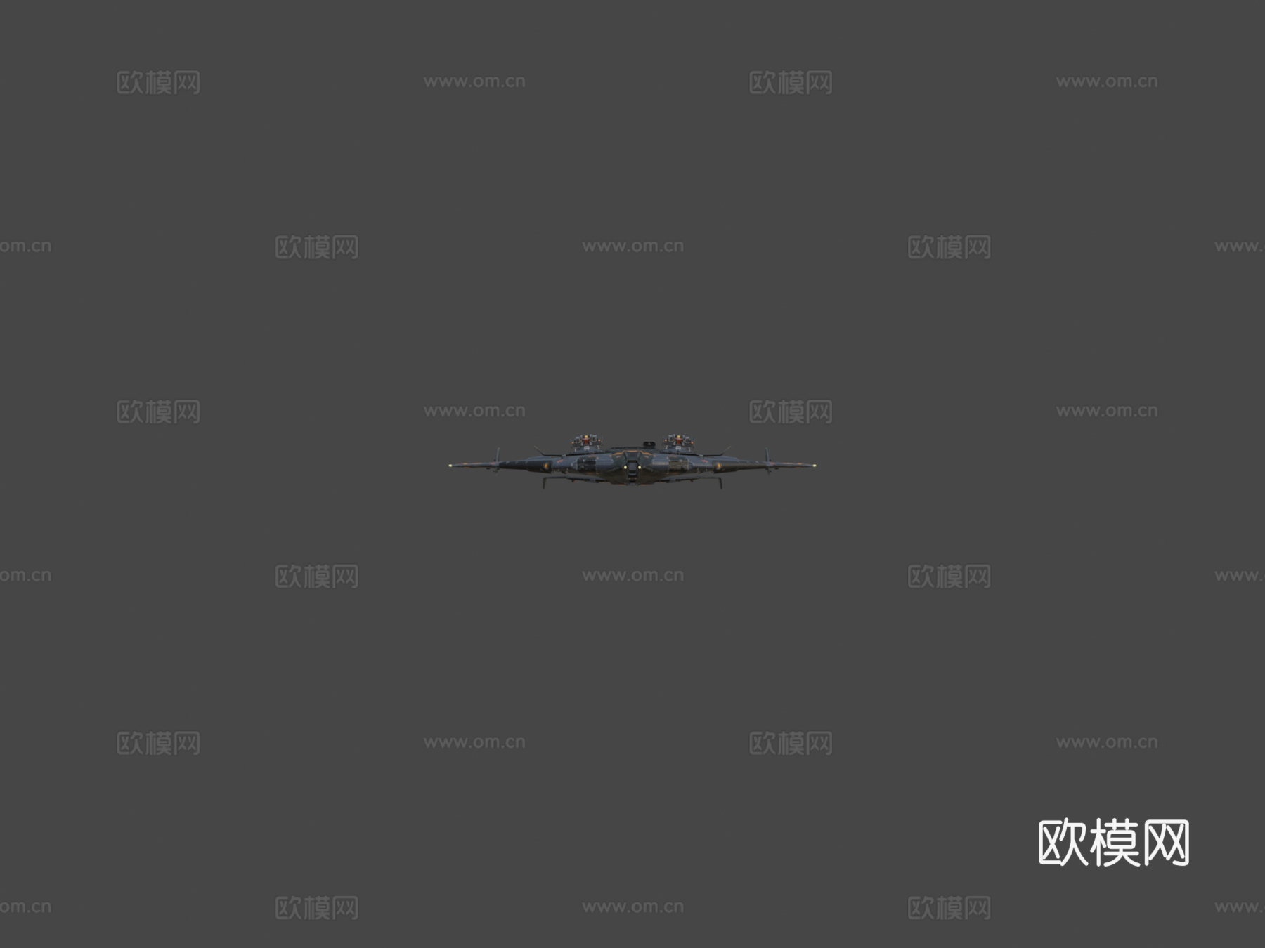 刀形飞船3d模型