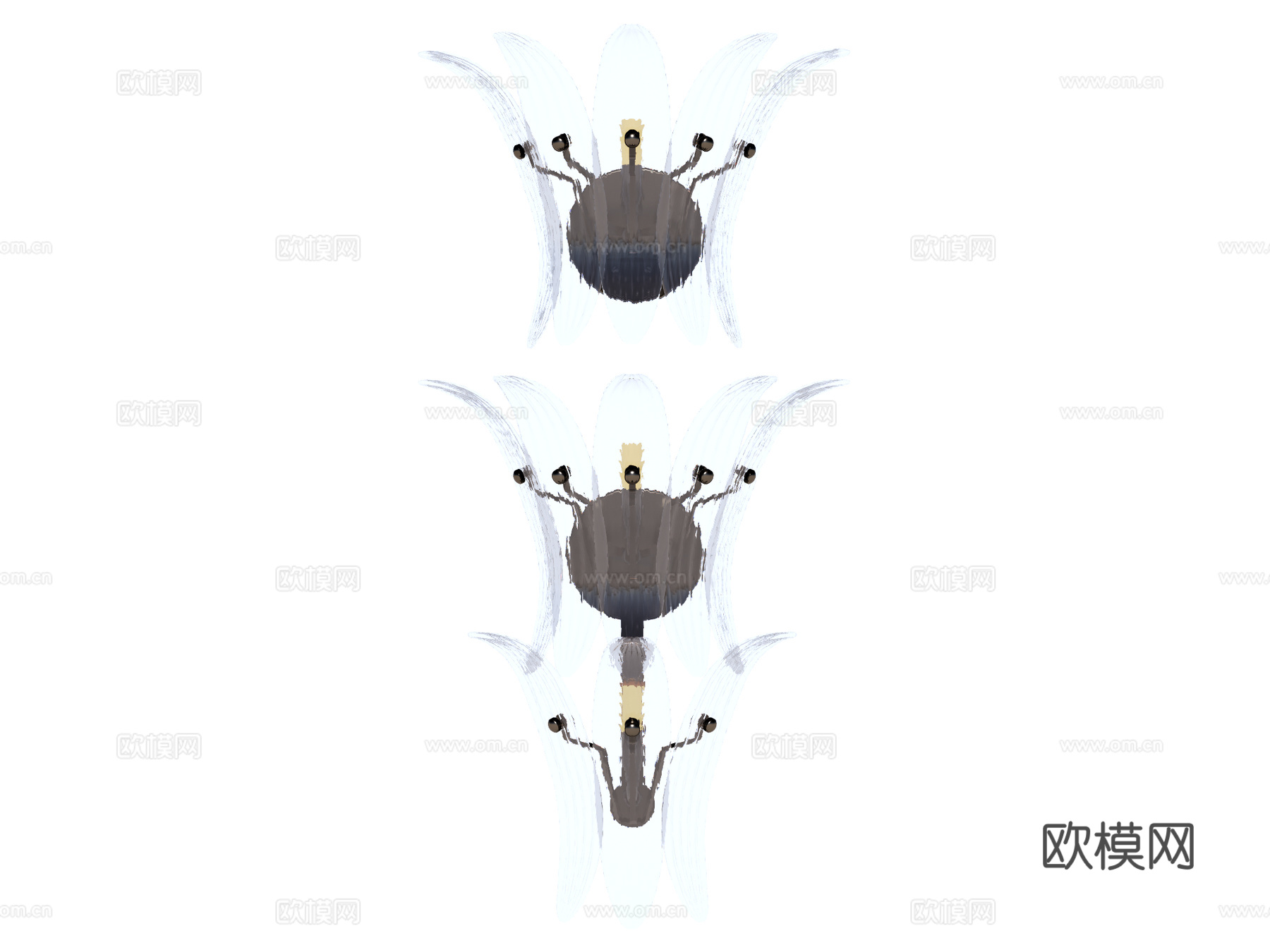 壁灯 装饰壁灯 金属壁灯 水晶壁灯 玻璃壁灯su模型