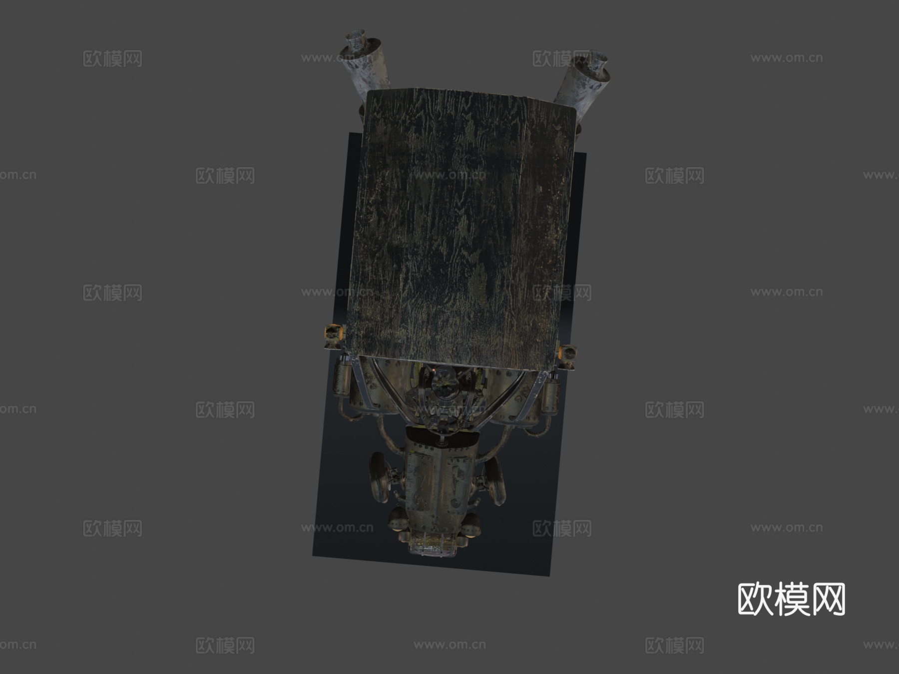 Stesla  大象蒸汽机3d模型下载（渲染图8）