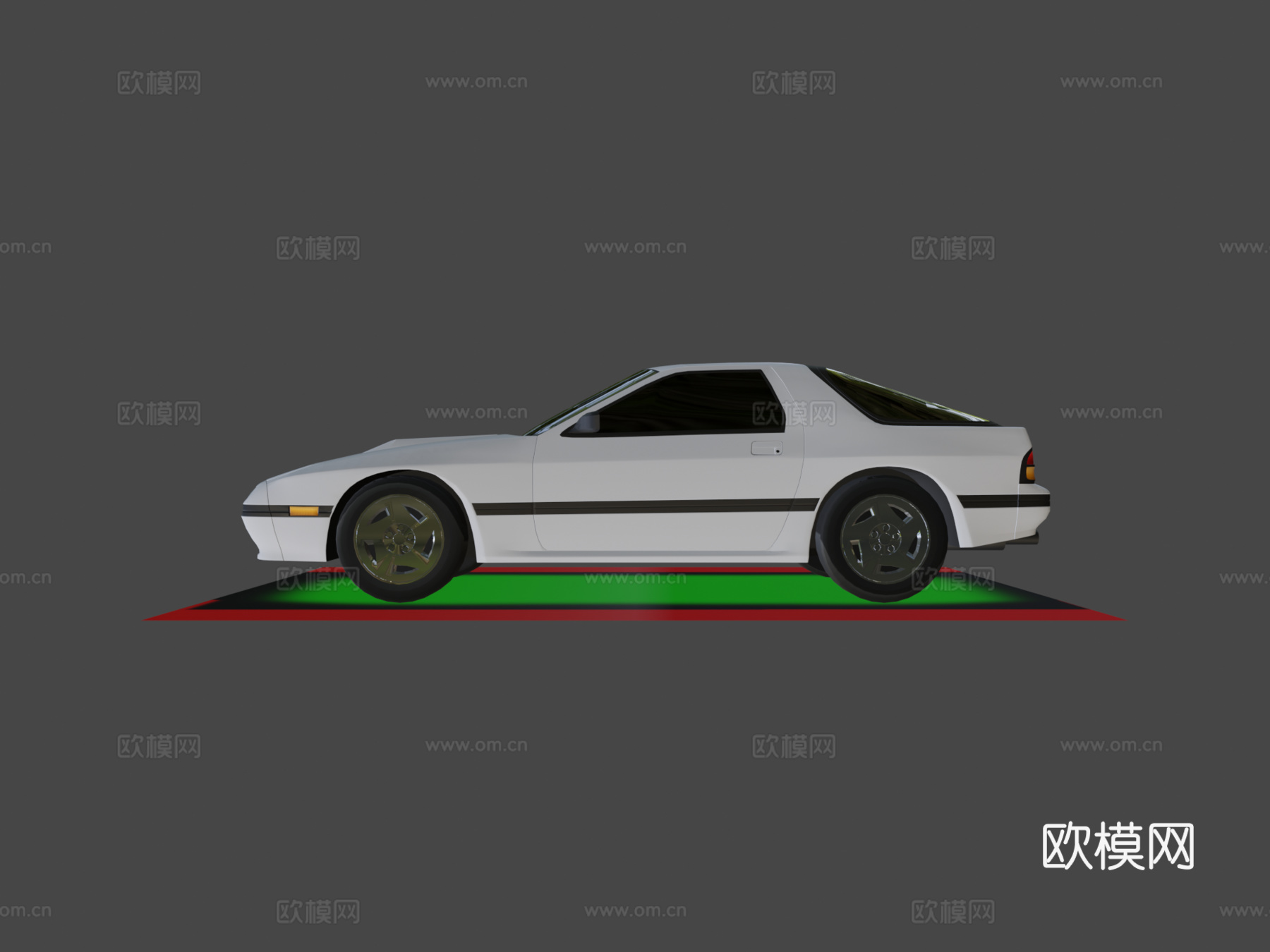 马自达RX7 FC3d模型下载（渲染图6）