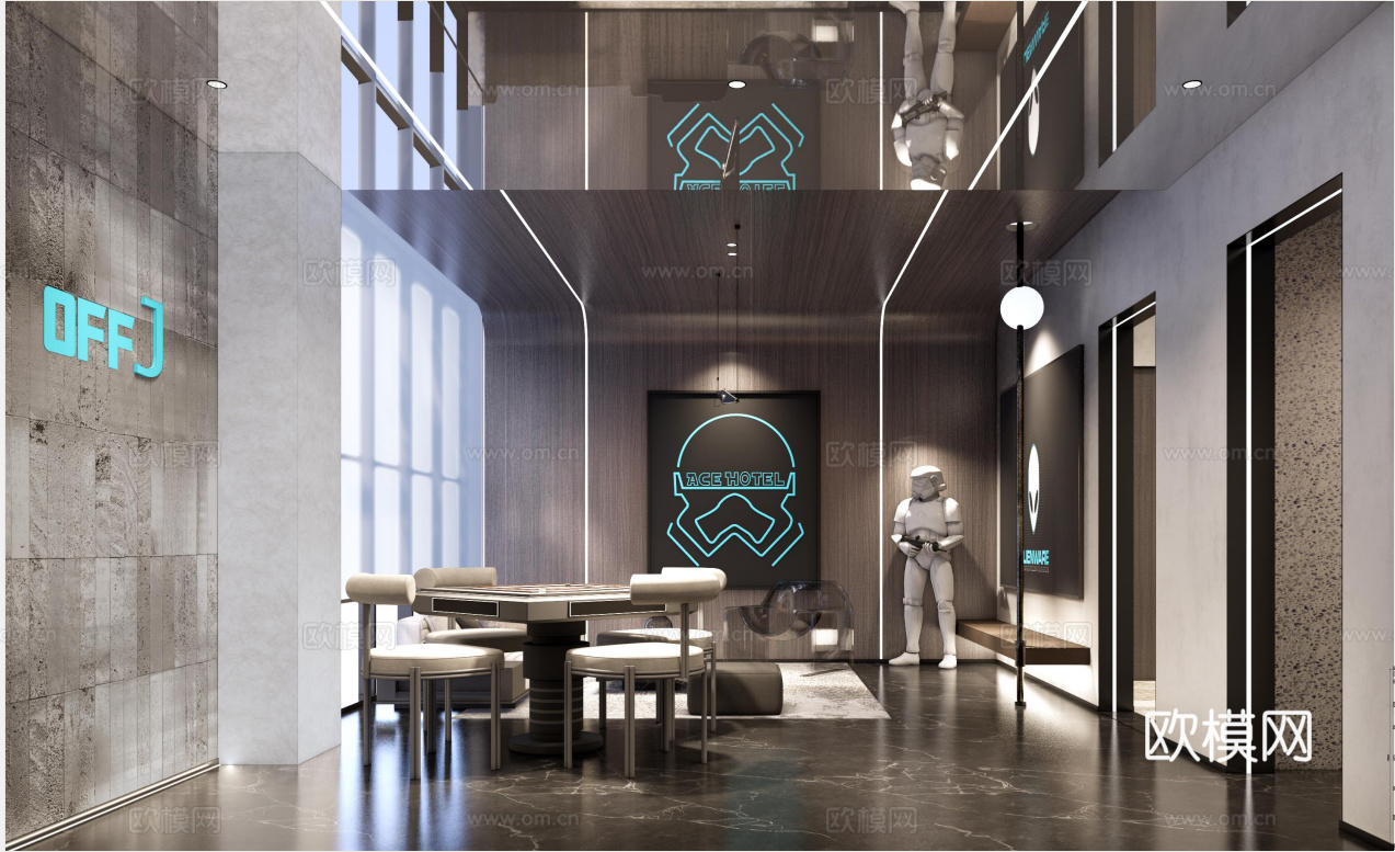 电竞酒店 最新全套施工图设计cad施工图