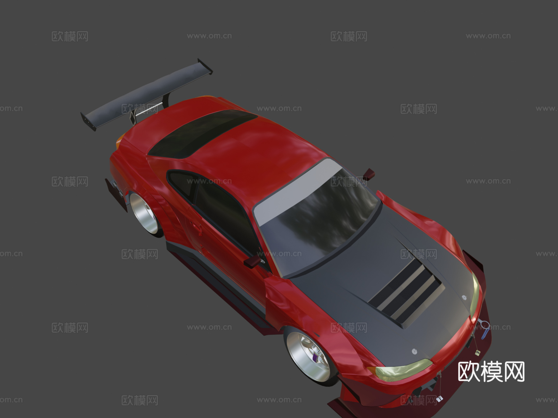 日产Silvia S15定制版3d模型下载（渲染图8）