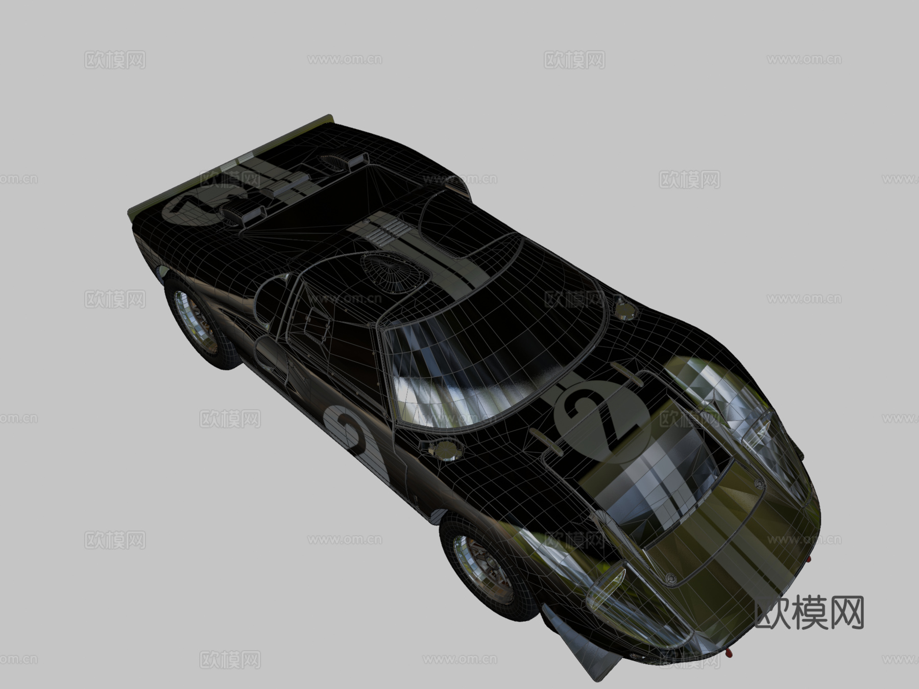福特GT40 Mk II3d模型下载（渲染图2）