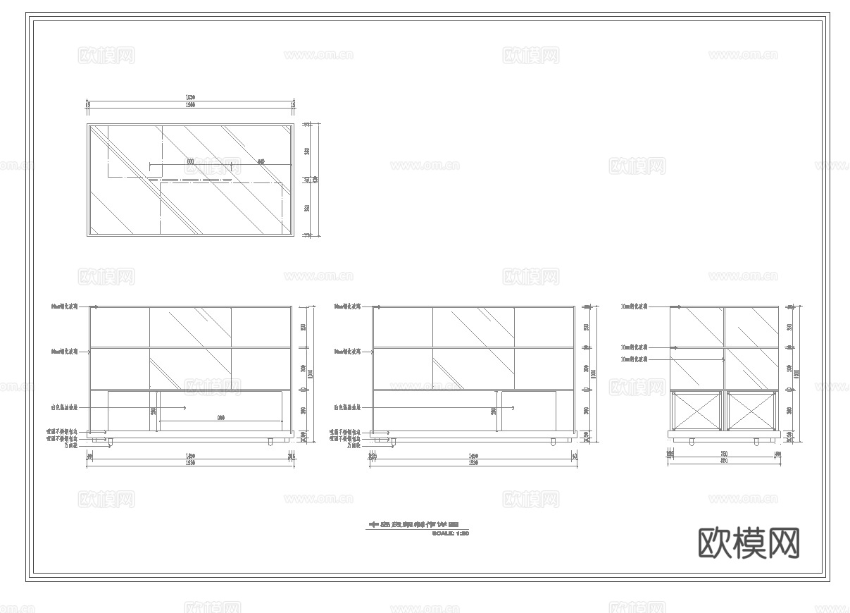 男装女装服装店专卖店 最新全套施工图设计cad施工图