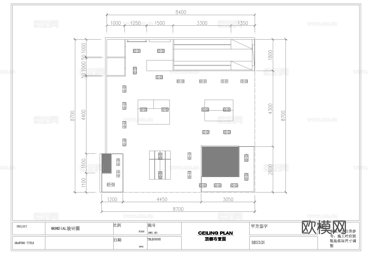 男装女装服装店专卖店 最新全套施工图设计cad施工图