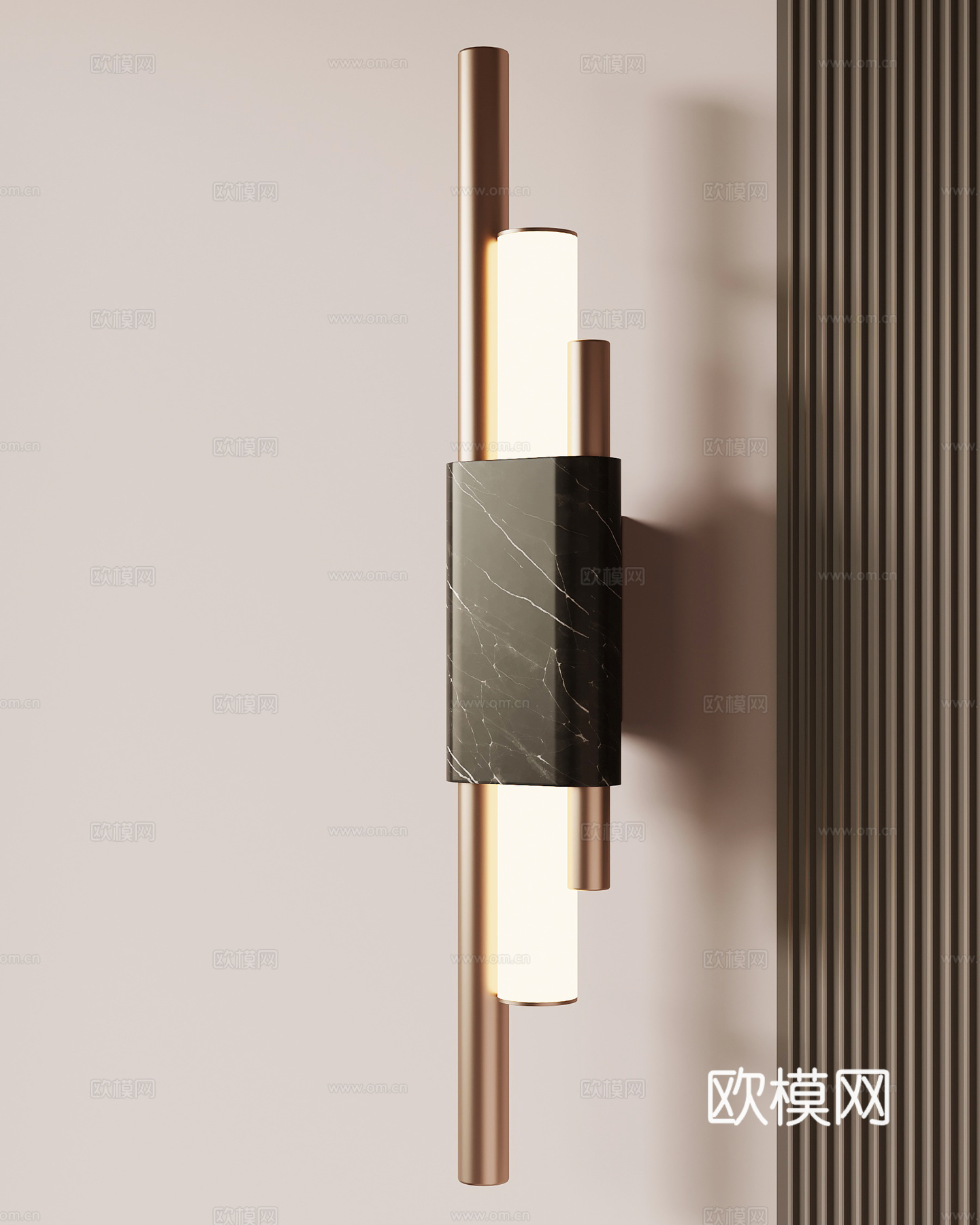 现代意式壁灯su模型