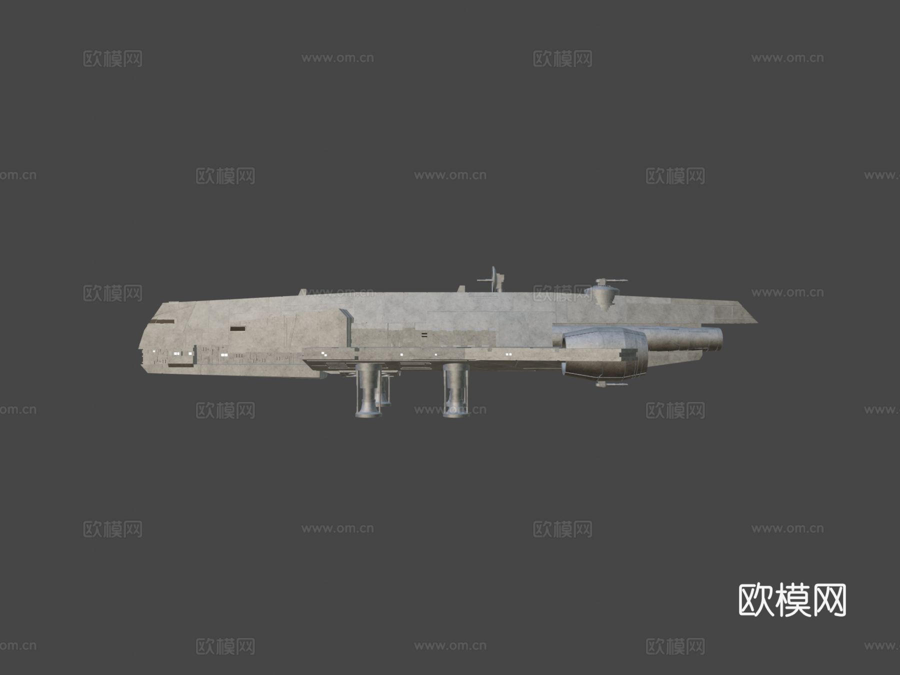 星球大战  戈赞蒂级巡洋舰3d模型下载（渲染图6）