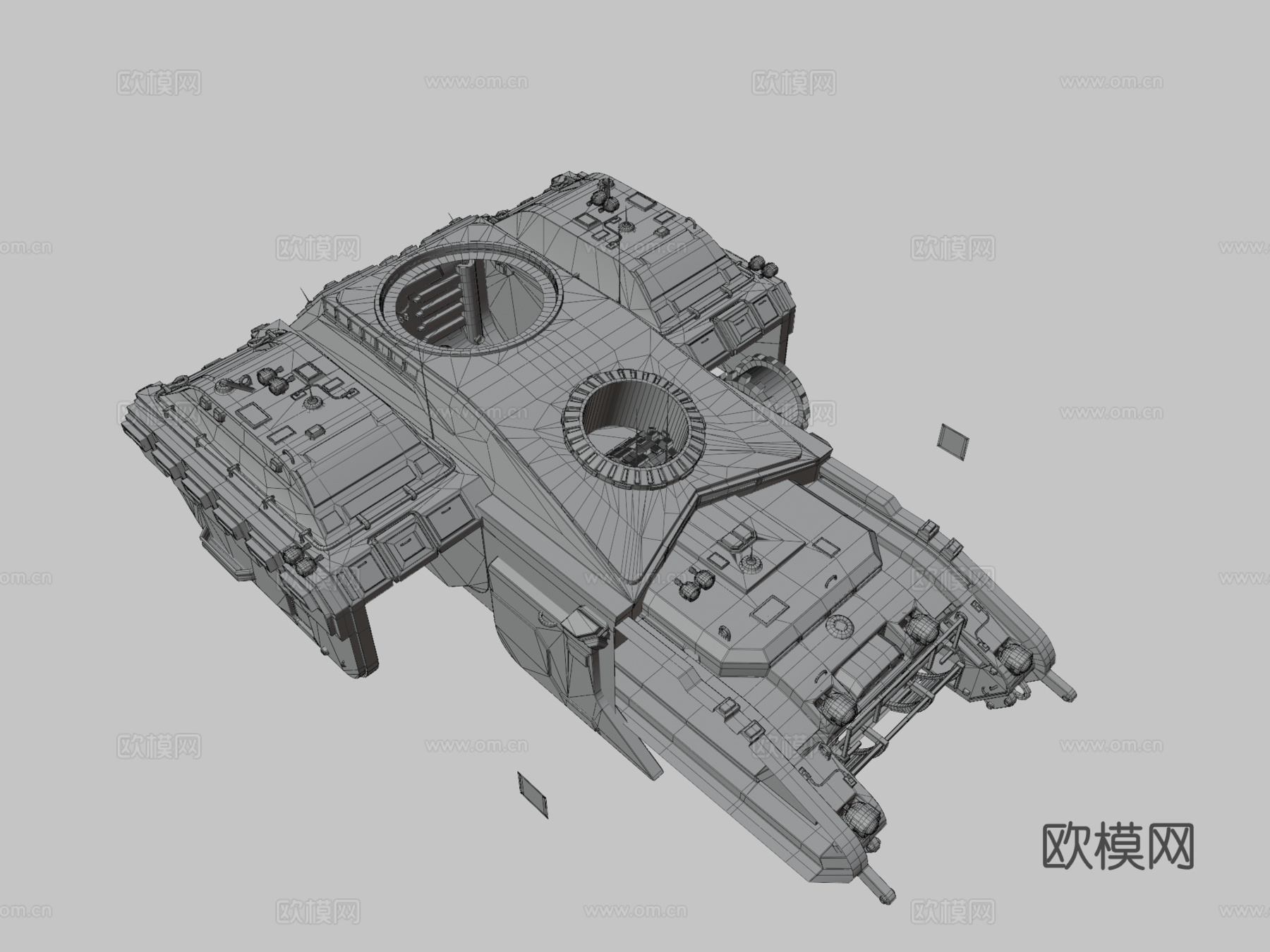防暴重型单位3d模型下载（渲染图3）