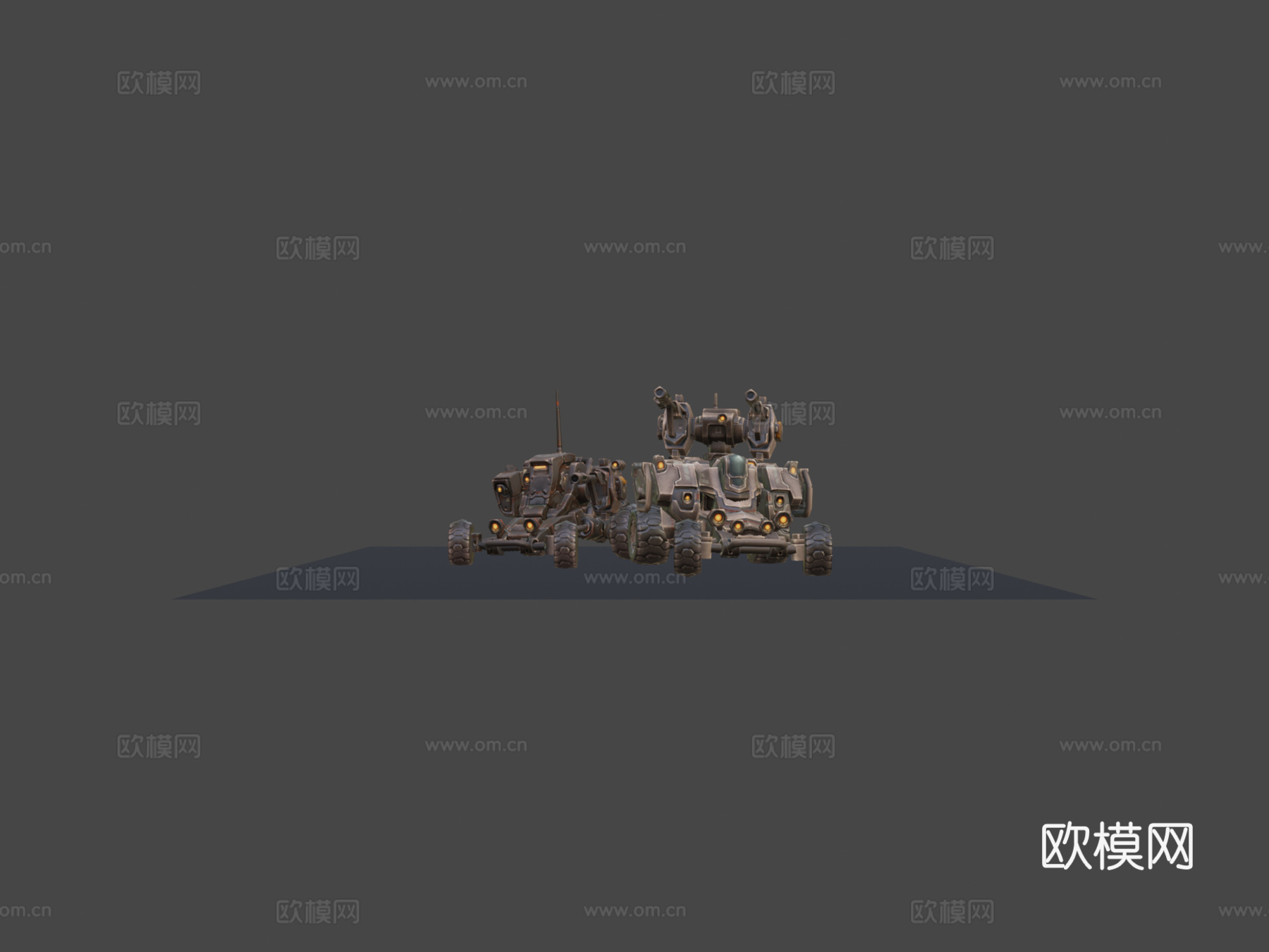 科幻越野车3d模型下载（渲染图5）