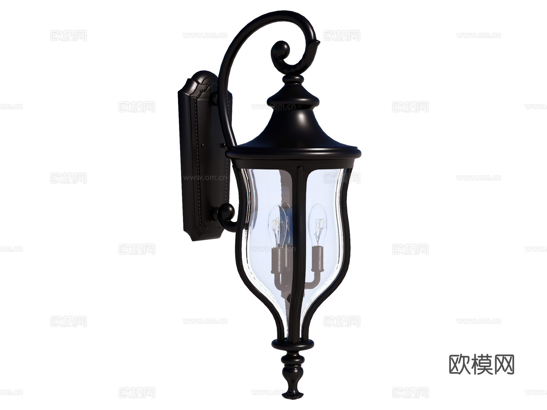 壁灯 装饰壁灯 金属壁灯 户外壁灯su模型