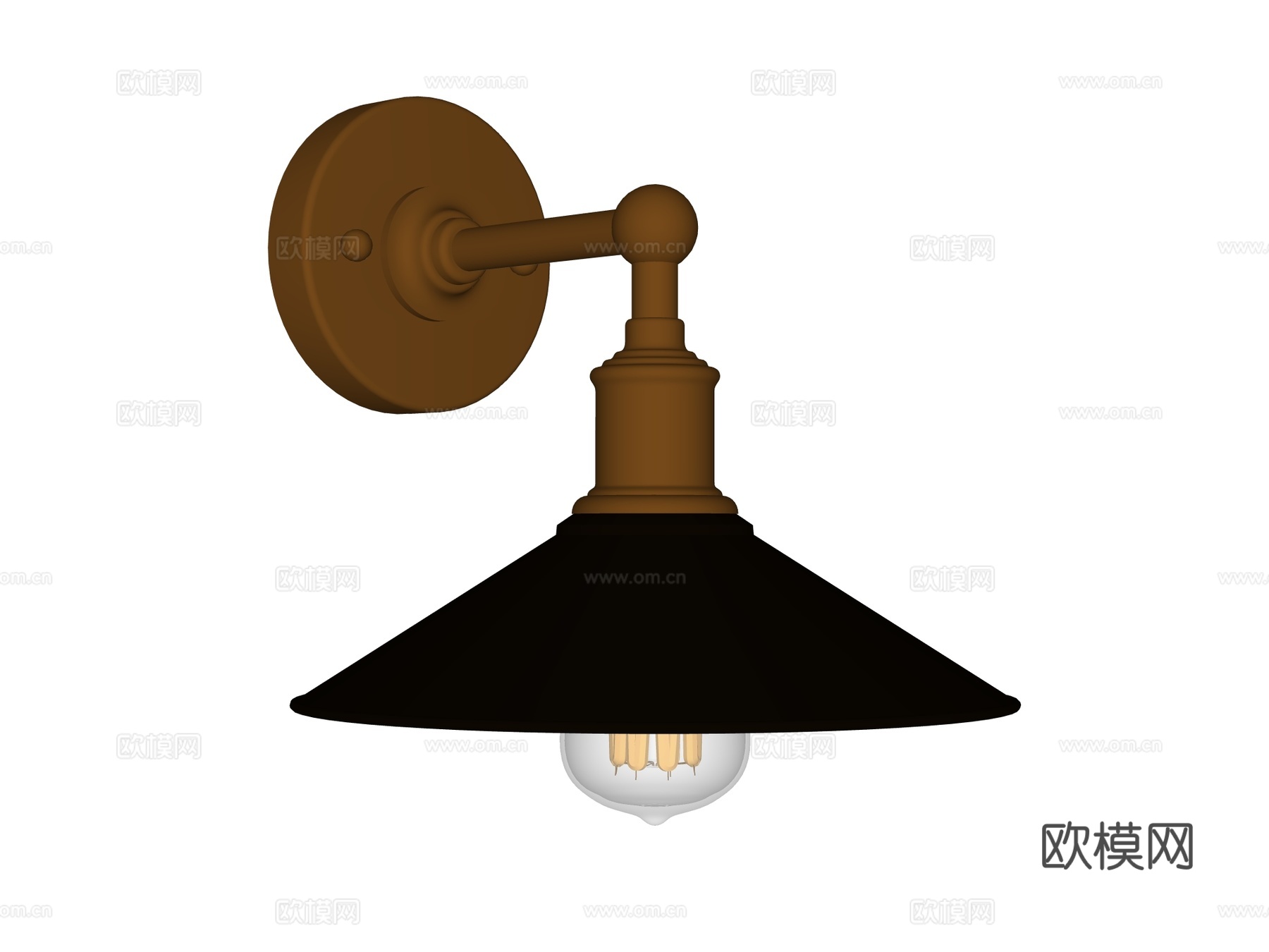 壁灯 装饰壁灯 金属壁灯 户外壁灯su模型