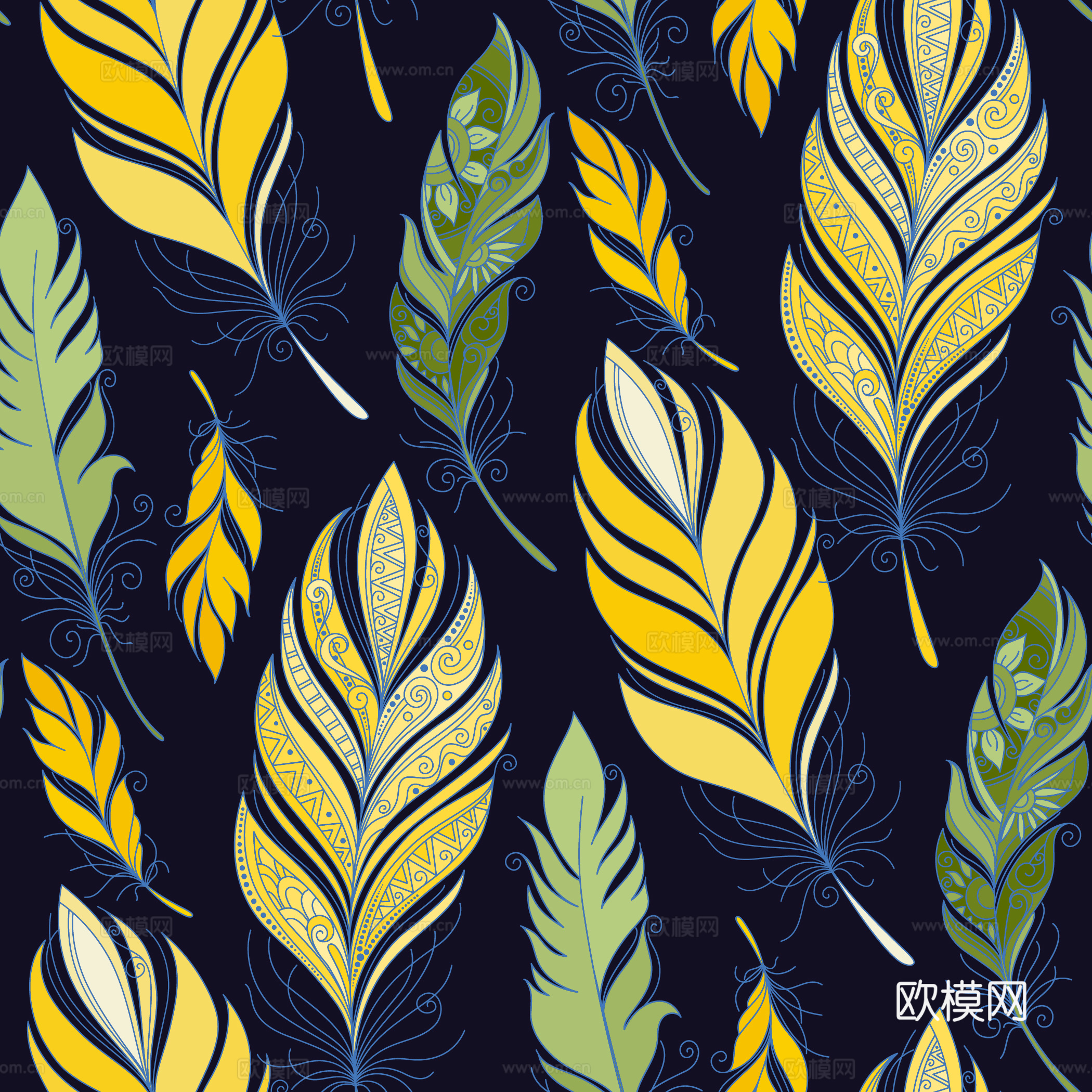 复古民族风花纹图案纹理5