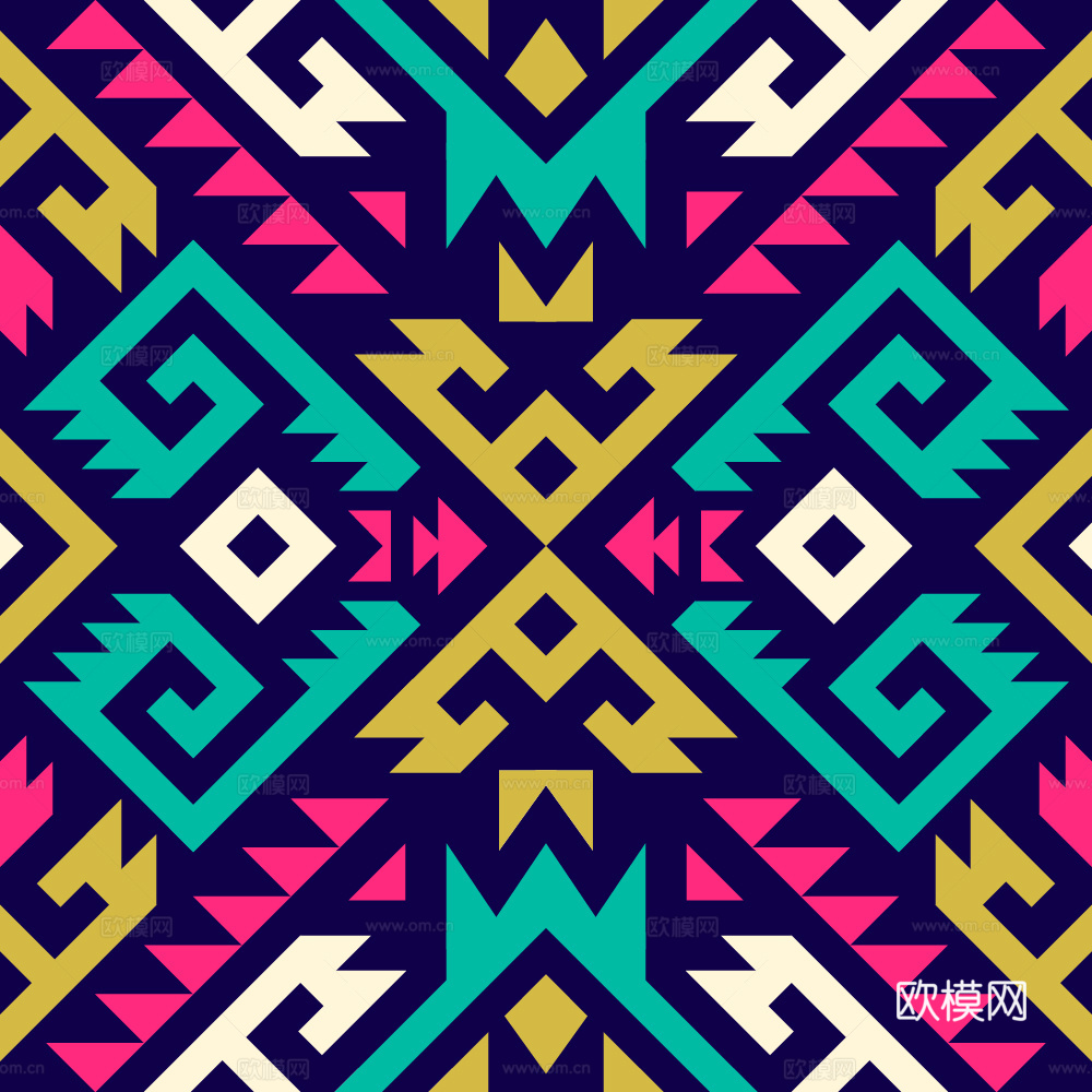 复古民族风花纹图案纹理49