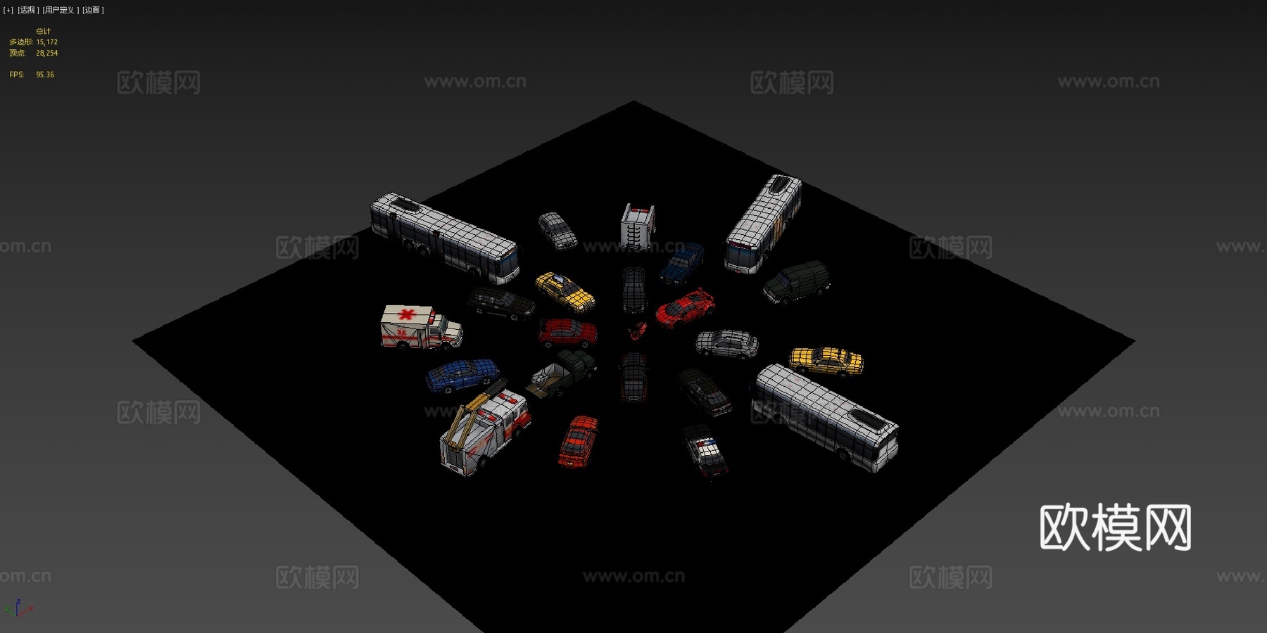 完整车辆包3d模型下载（渲染图4）