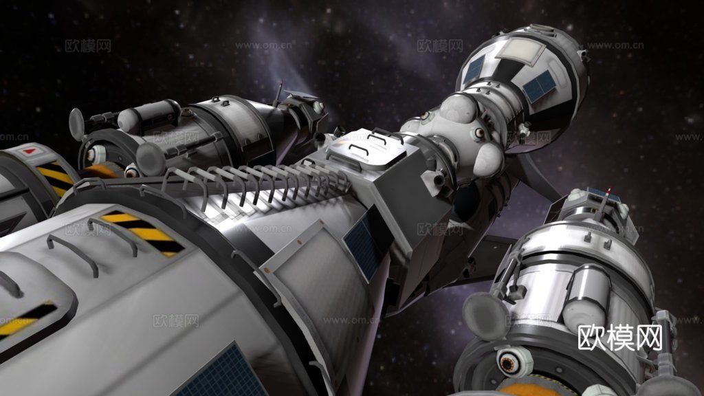 坎巴拉太空计划  原始轨道站综合体3d模型下载（渲染图1）