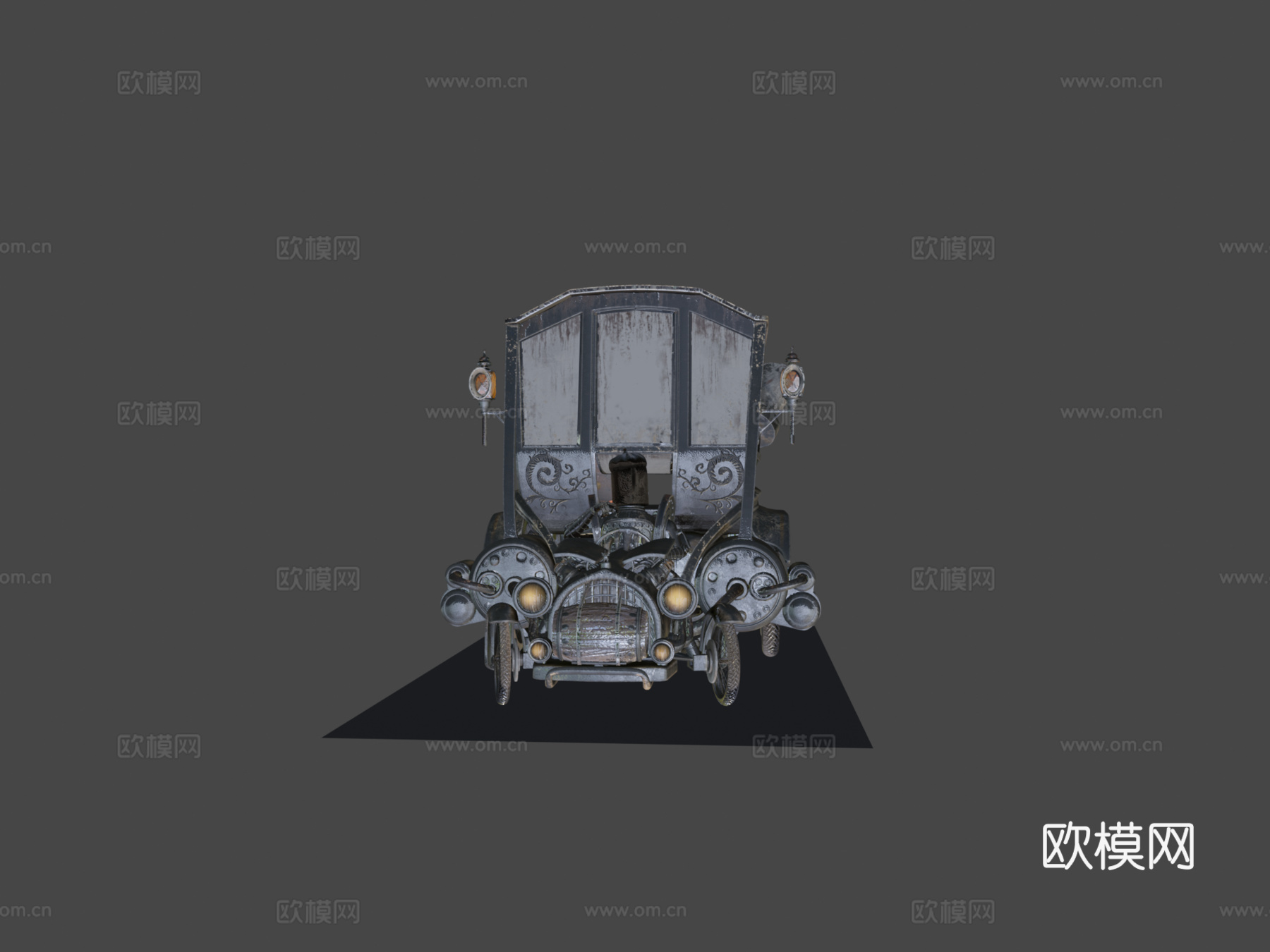 Stesla  大象蒸汽机3d模型下载（渲染图5）