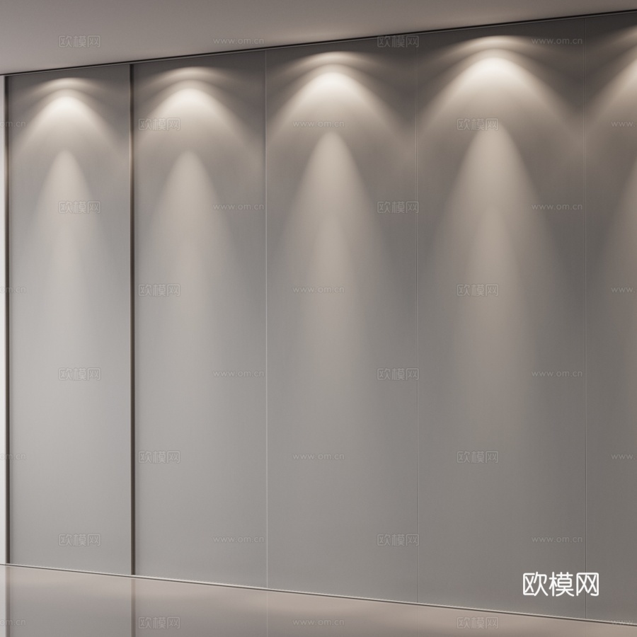 现代墙面3d模型下载（渲染图5）
