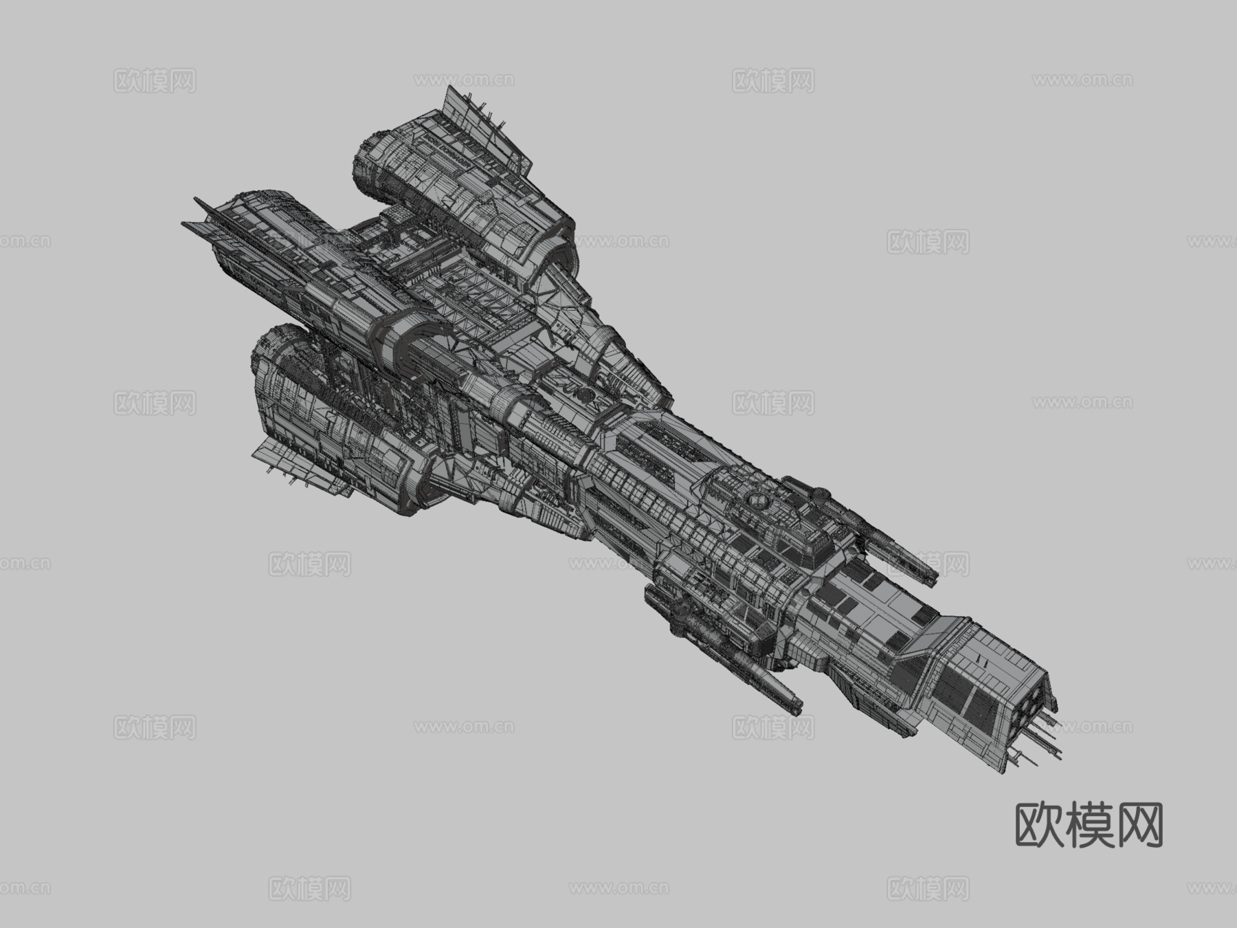 火星国会共和国海军唐纳哲号3d模型下载（渲染图3）