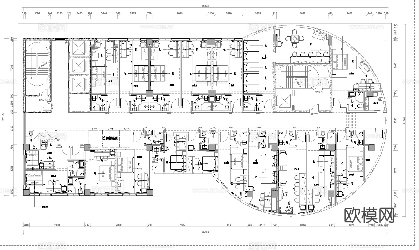 1800平电竞酒店 最新全套施工图设计cad施工图