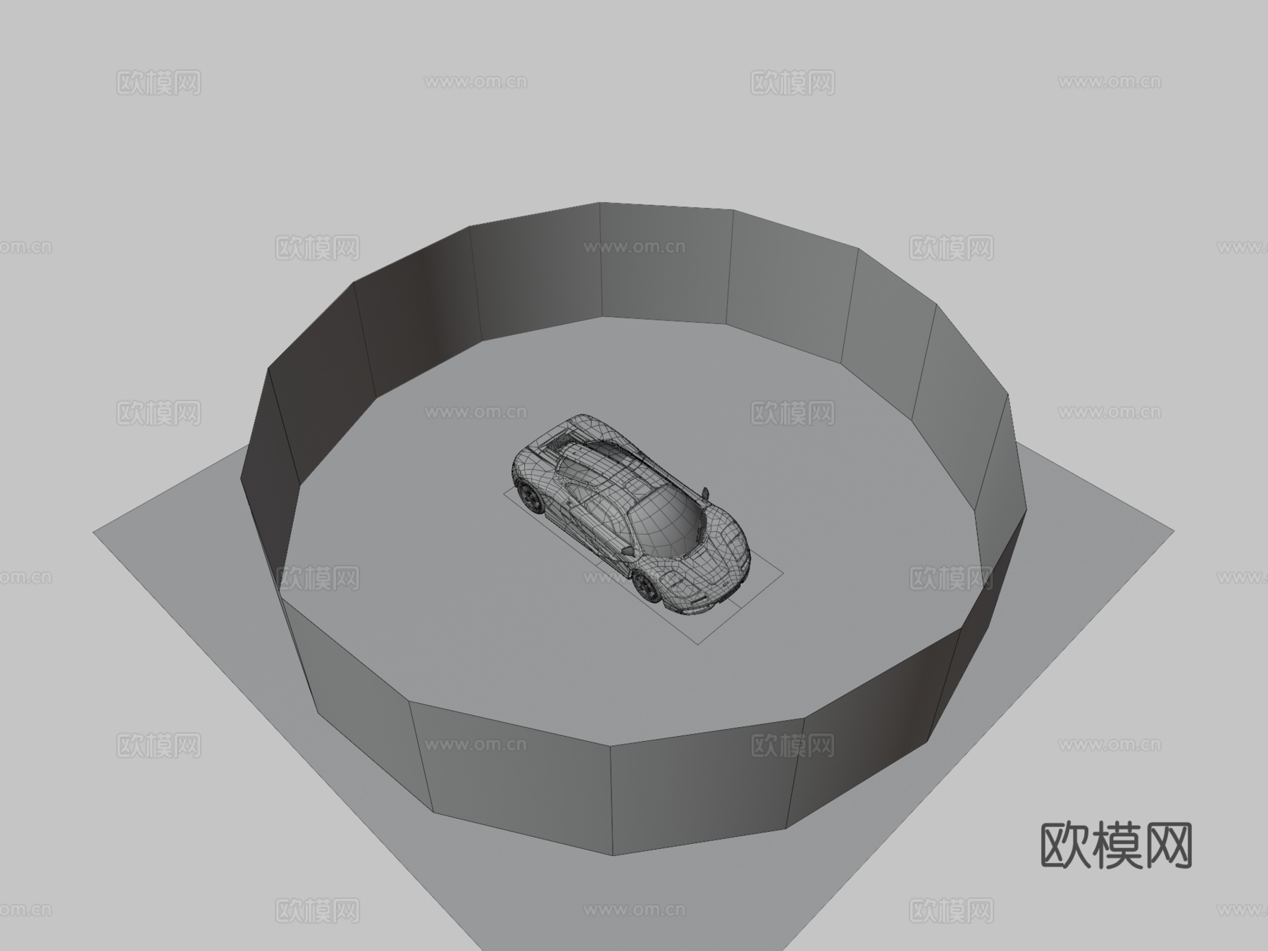 迈凯伦F1一九九三红宝石3d模型下载（渲染图3）