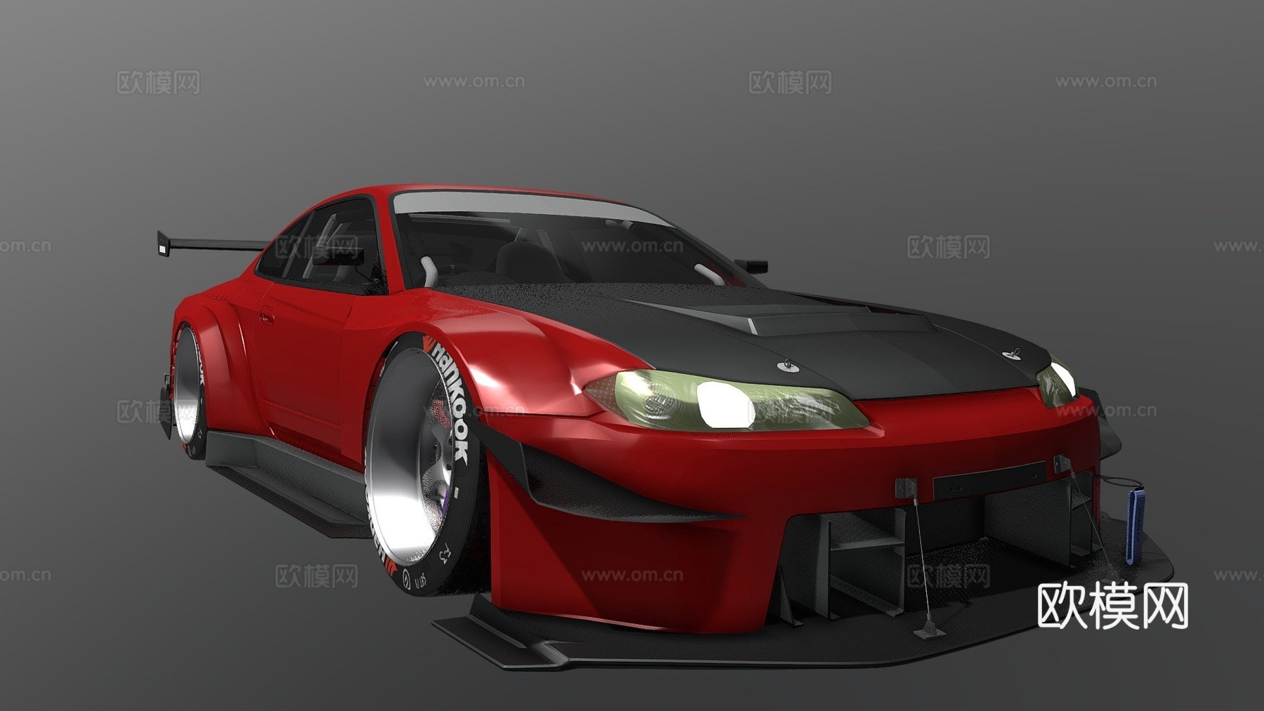 日产Silvia S15定制版3d模型下载（渲染图1）