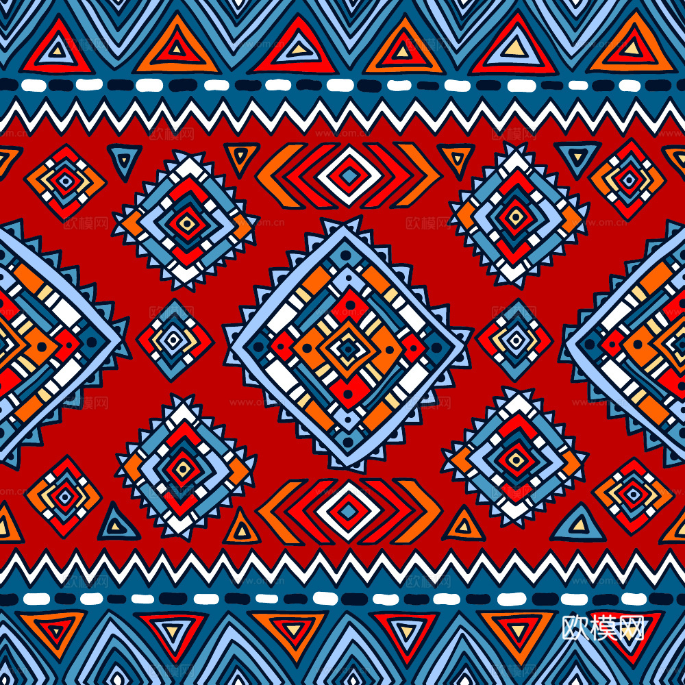 复古民族风花纹图案纹理17