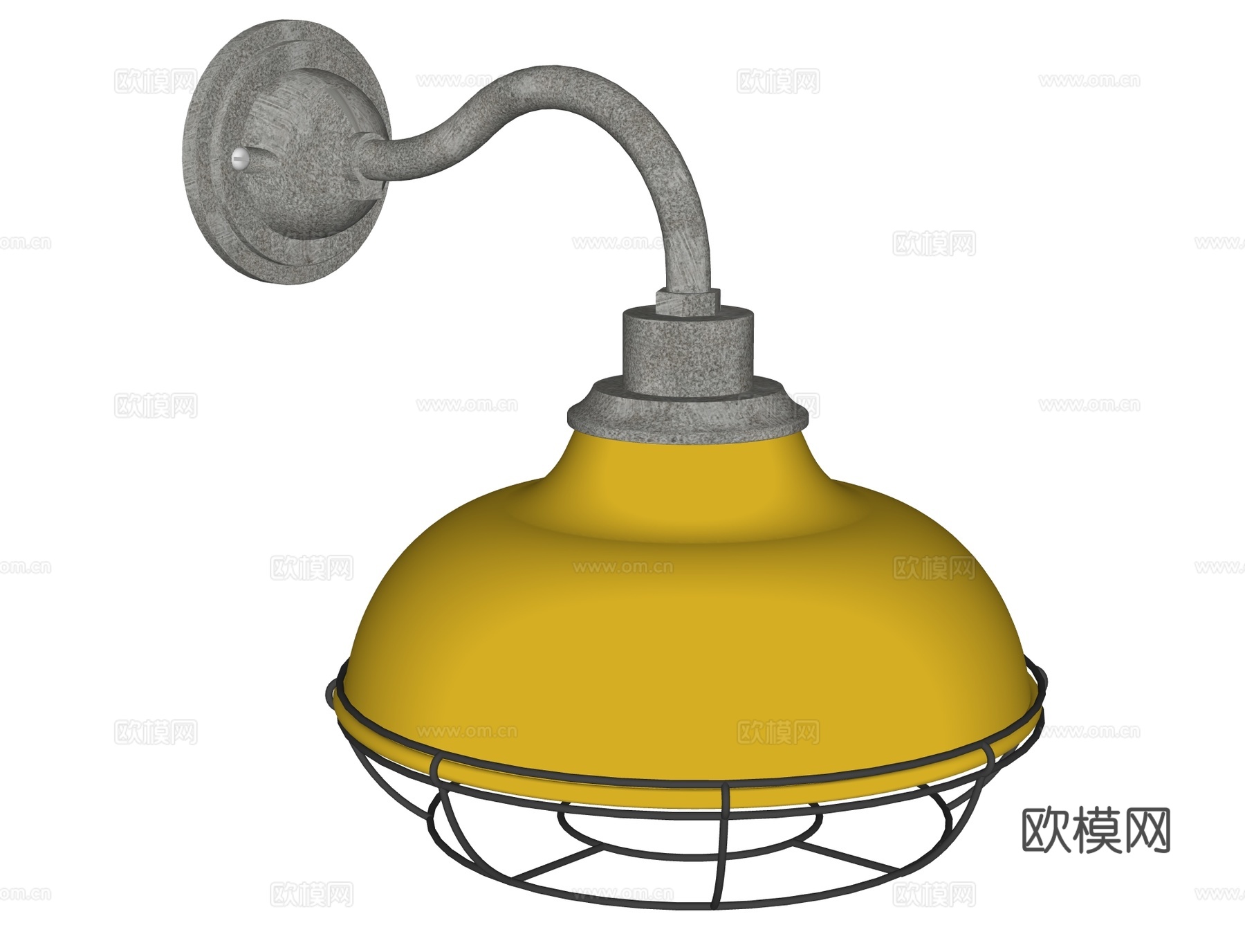 壁灯 装饰壁灯 金属壁灯 户外壁灯su模型