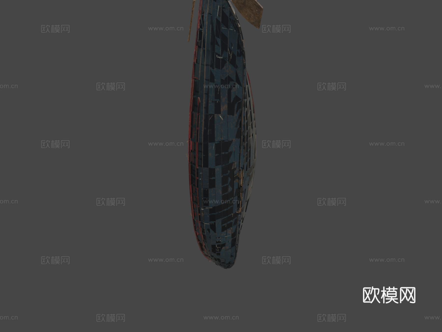 甲壳虫捕鲸船  19世纪  楠塔基特3d模型下载（渲染图6）