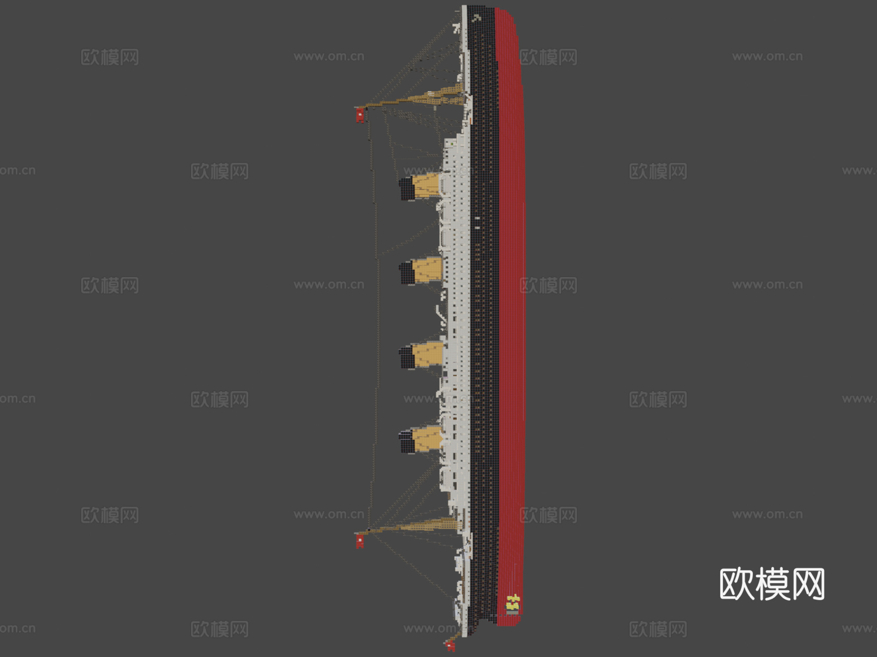 我的世界1 1 RMS泰坦尼克号3d模型3d模型