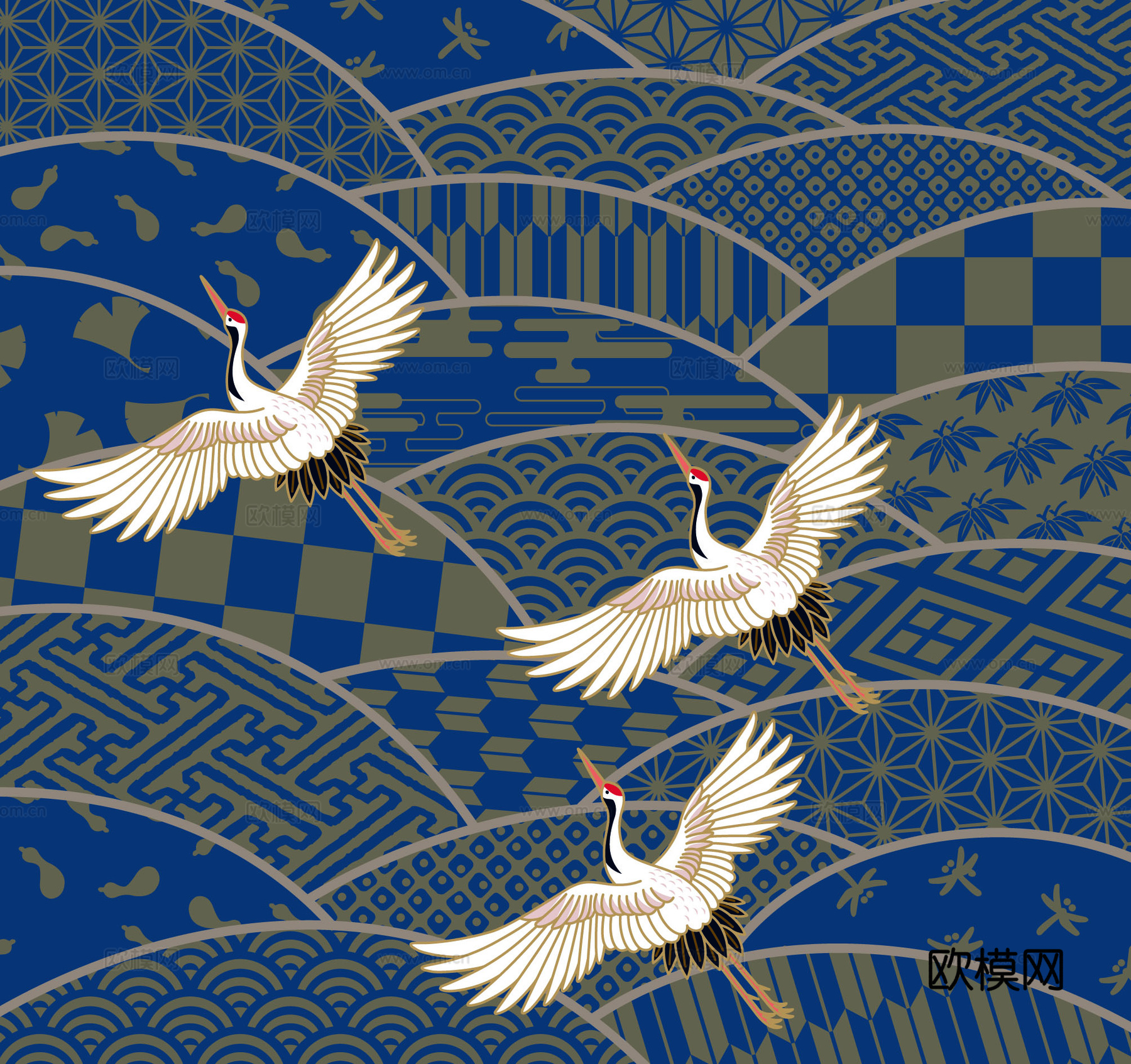 日式和风图案纹理肌理3