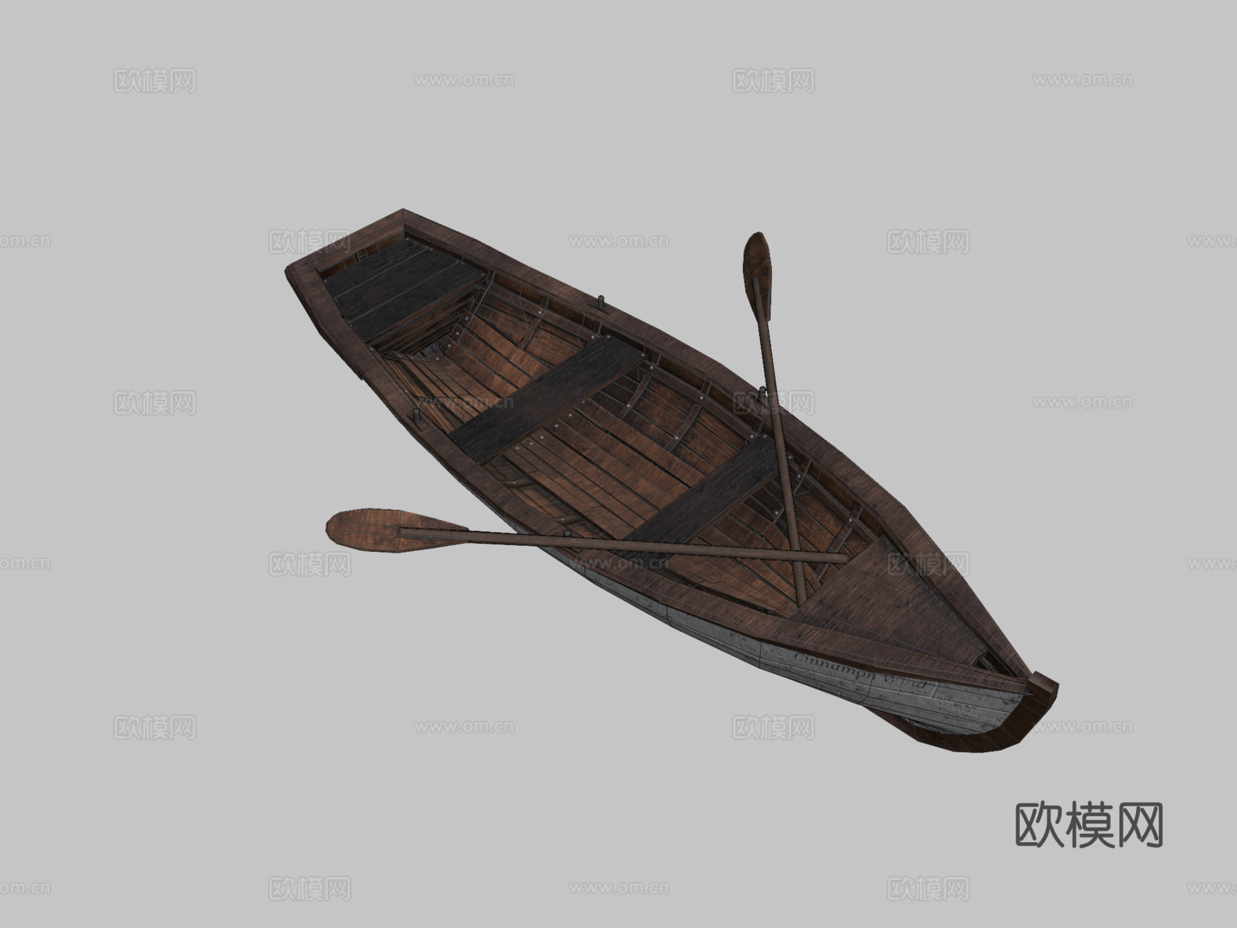 划艇3d模型下载（渲染图2）