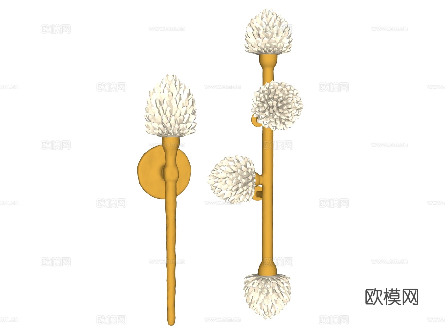 壁灯 装饰壁灯 金属壁灯su模型