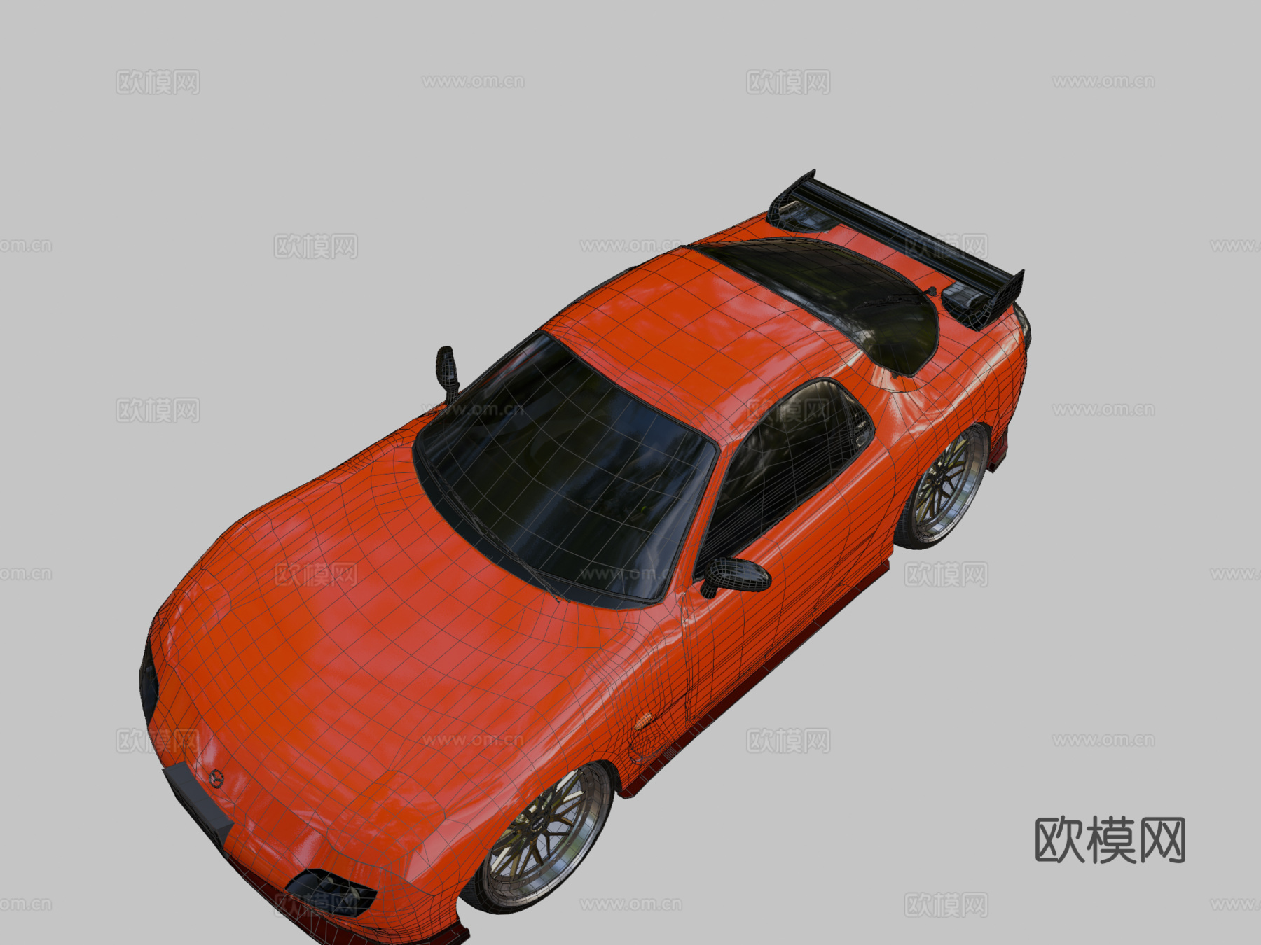 马自达RX73d模型下载（渲染图2）