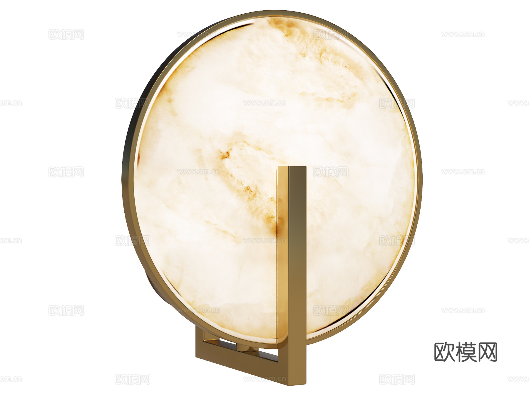 壁灯 装饰壁灯 金属壁灯 大理石壁灯su模型
