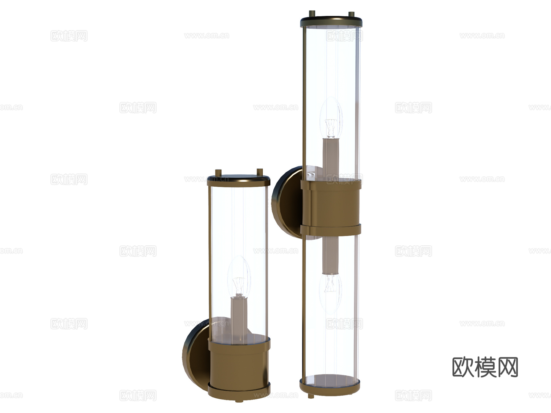 壁灯 装饰壁灯 金属壁灯 玻璃壁灯su模型