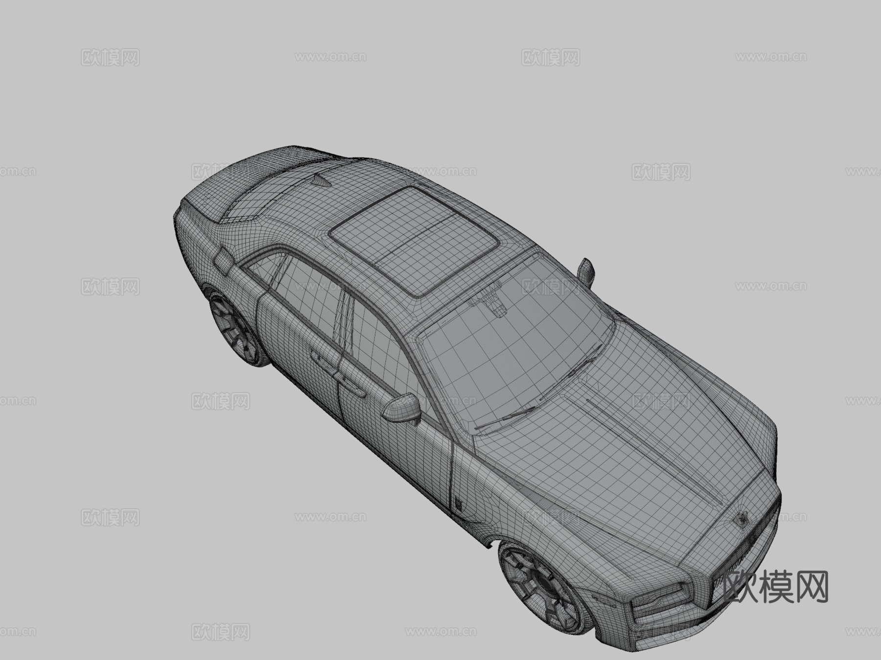 劳斯莱斯古思特3d模型下载（渲染图3）